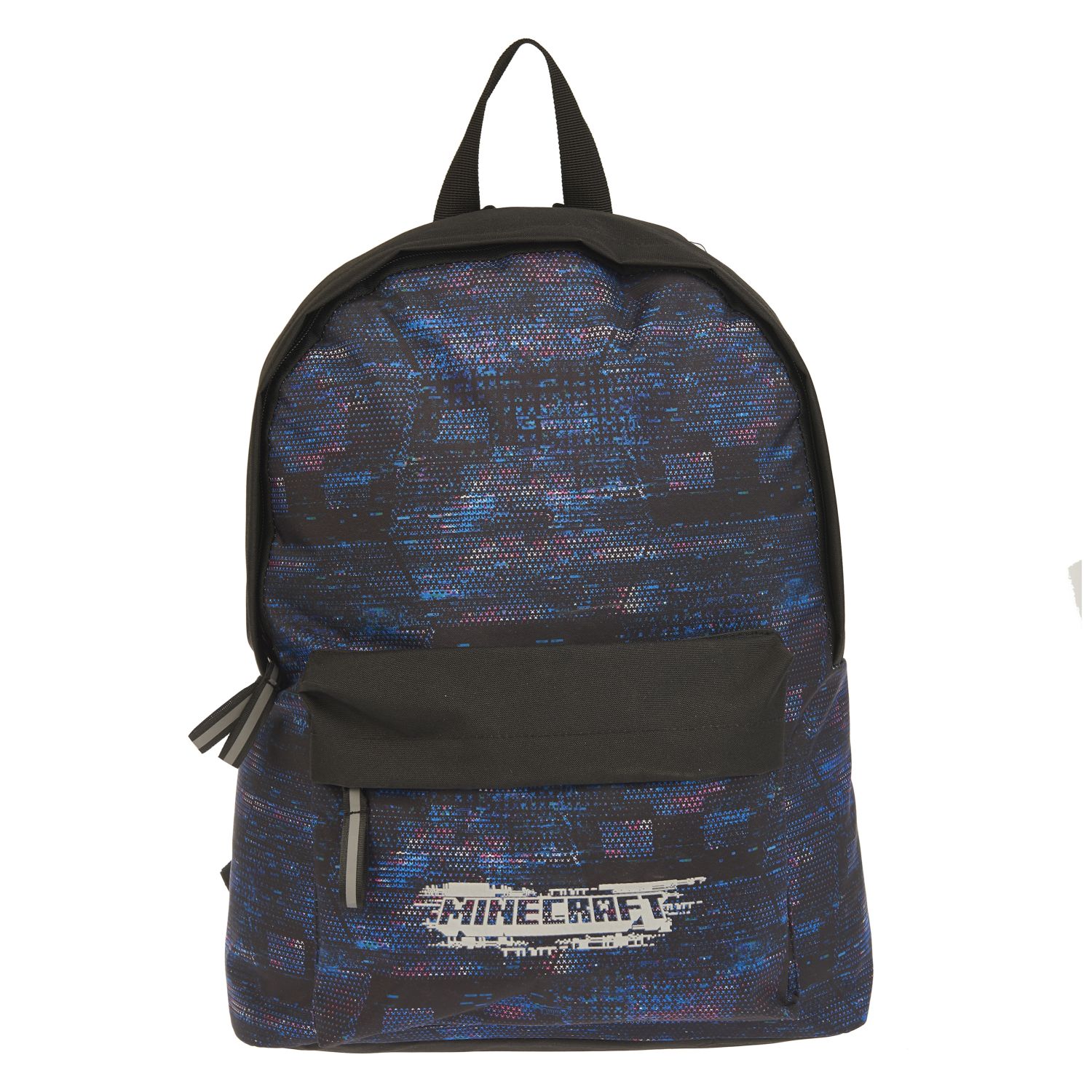 Voir la diapositive 2 : Sac à dos 1 compartiment noir Minecraft