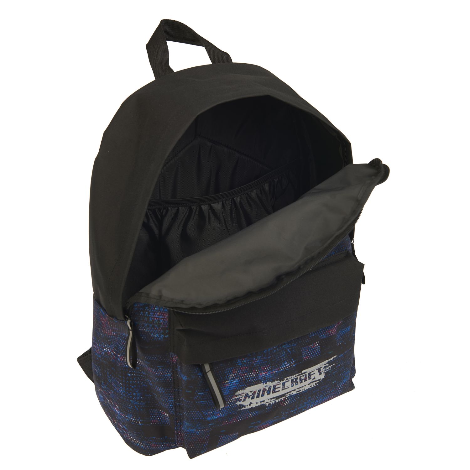 Voir la diapositive 5 : Sac à dos 1 compartiment noir Minecraft