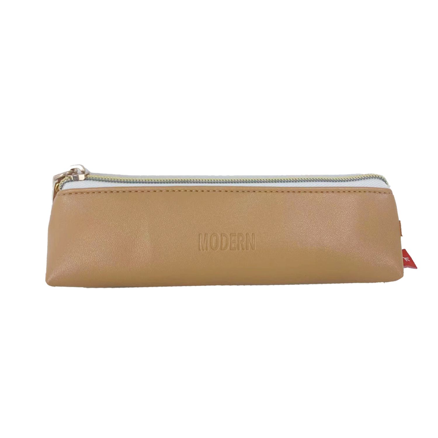 AUCHAN Trousse 1 compartiment marron