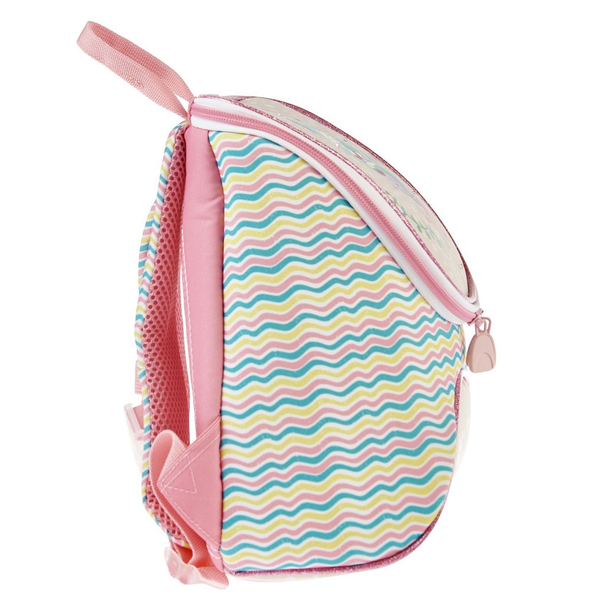 AUCHAN Sac à dos 1 compartiment rose avec LED