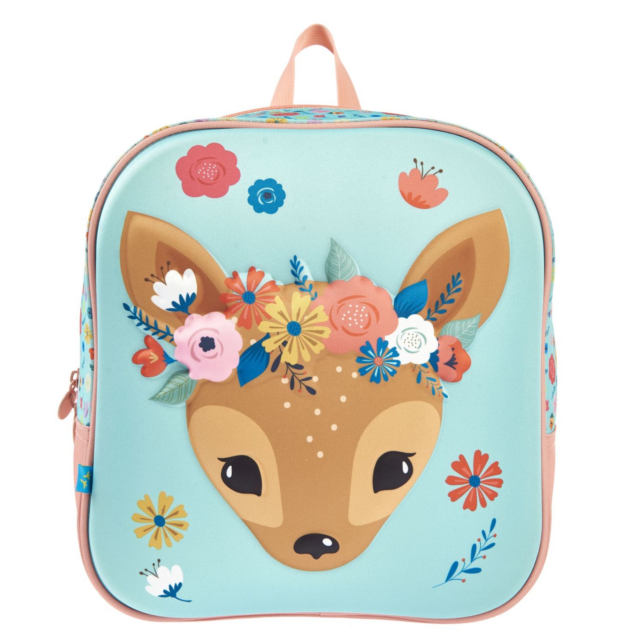 Voir la diapositive 2 : AUCHAN Sac à goûter 3D bleu cerf
