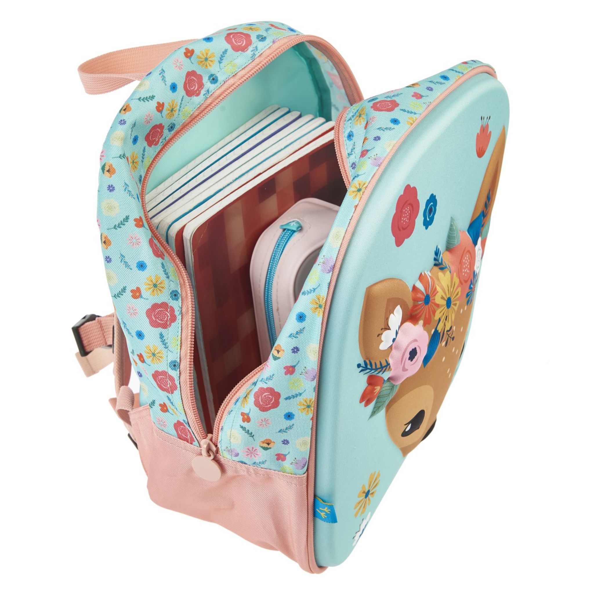 Voir la diapositive 6 : AUCHAN Sac à goûter 3D bleu cerf