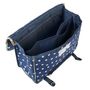 Voir la diapositive 8 : AUCHAN cartable 41 cm bleu fleur