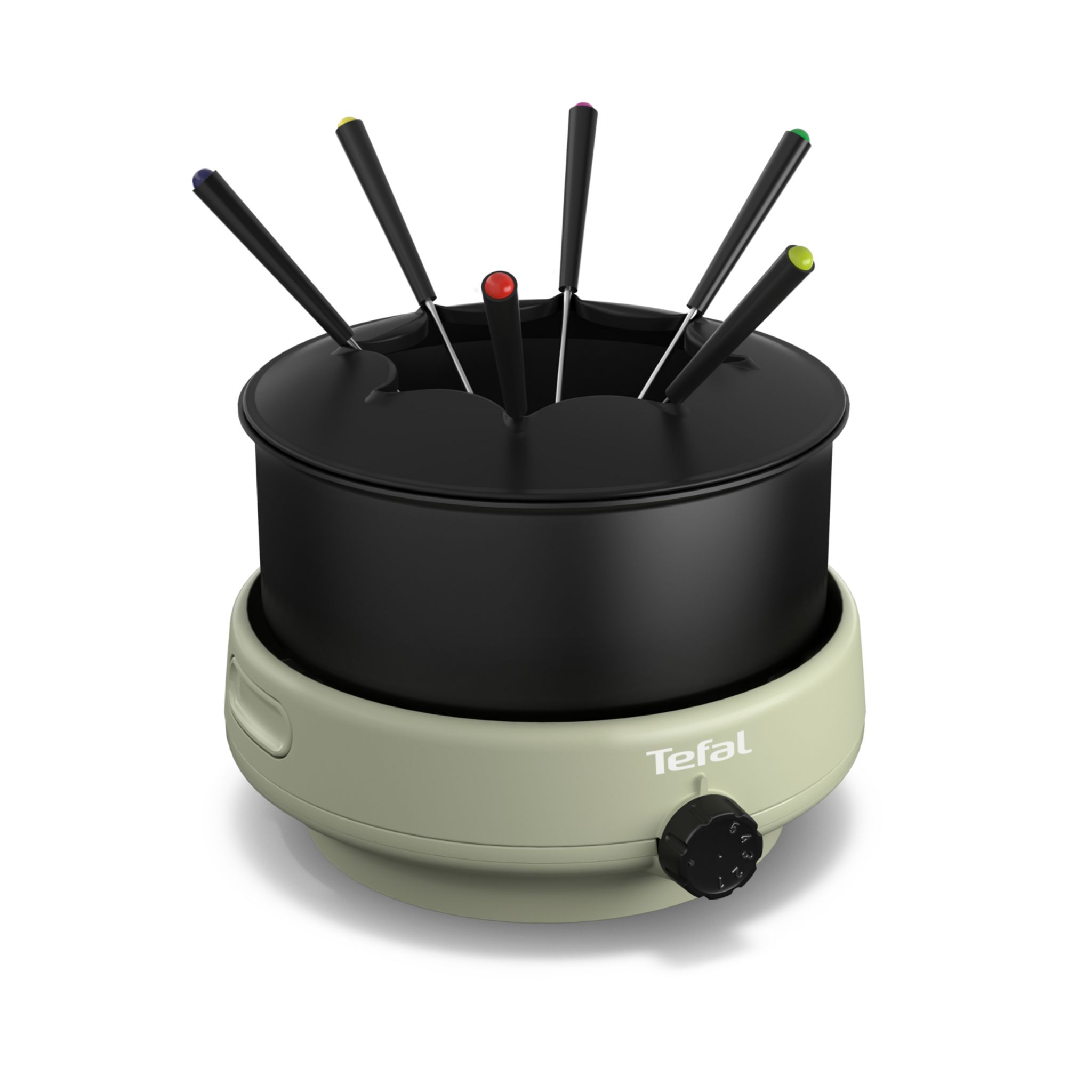 Voir la diapositive 1 : TEFAL Fondue Cocoon EF262010 - Vert grège