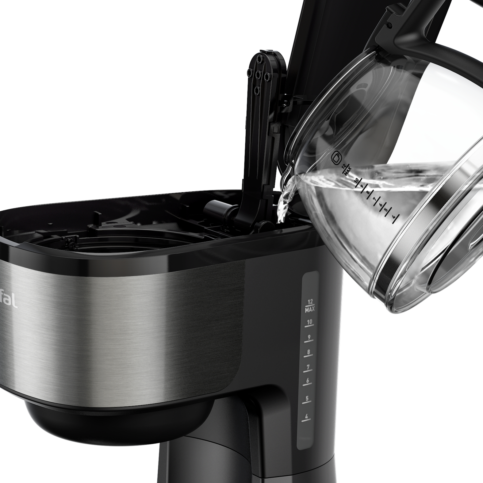 Voir la diapositive 5 : TEFAL Cafetière électrique à filtre CM520810 - Noir