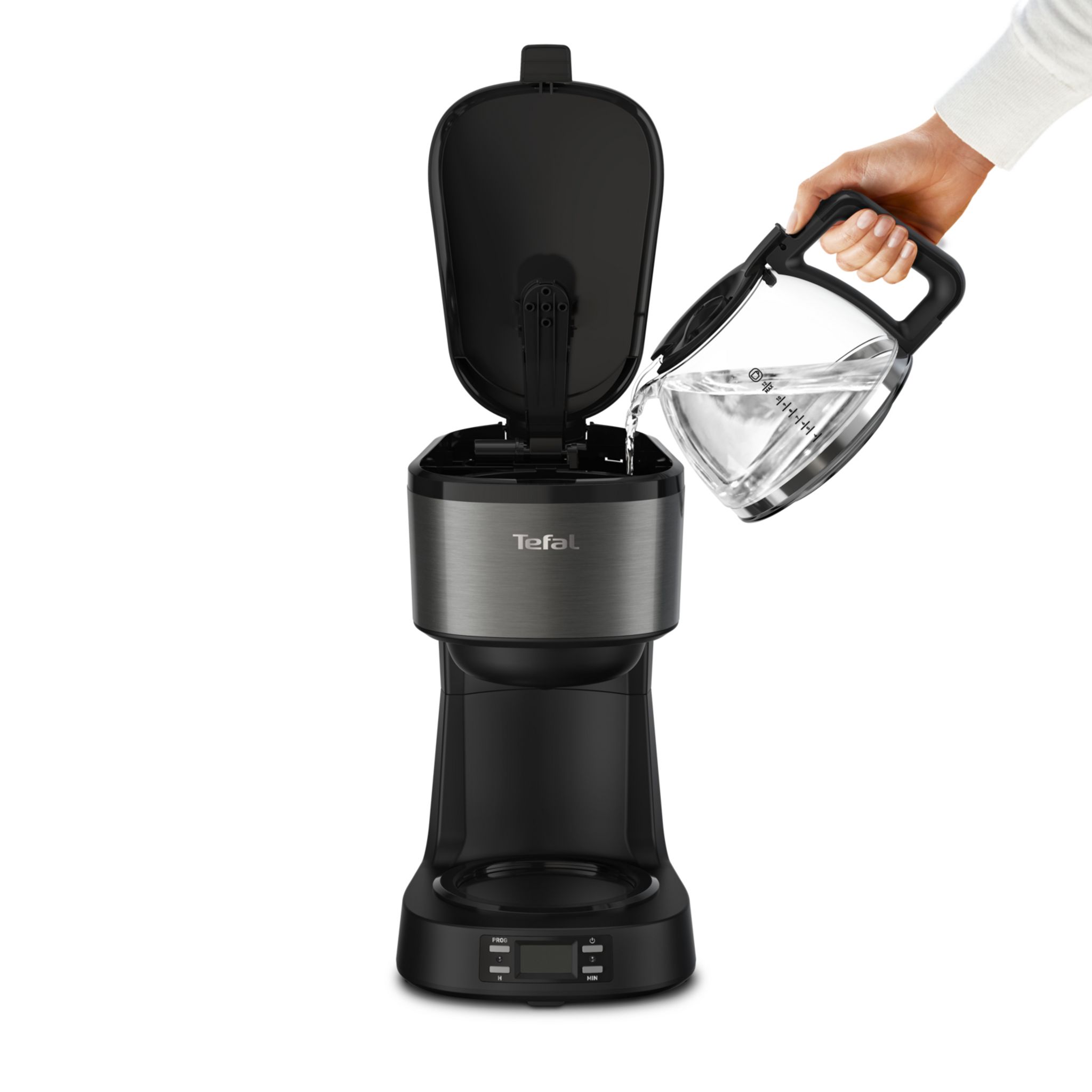 Voir la diapositive 6 : TEFAL Cafetière électrique à filtre CM520810 - Noir