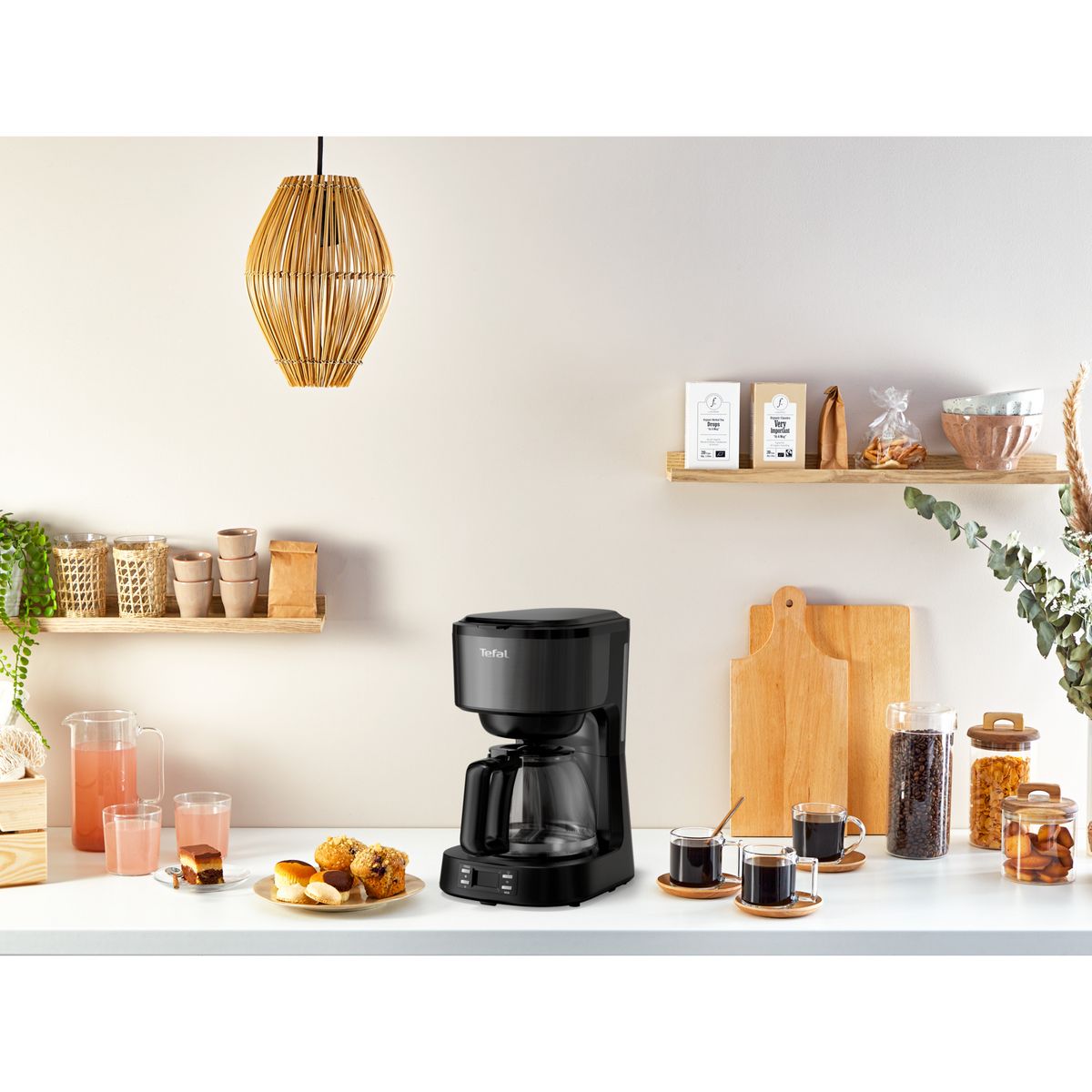 TEFAL Cafetière électrique à filtre CM520810 - Noir