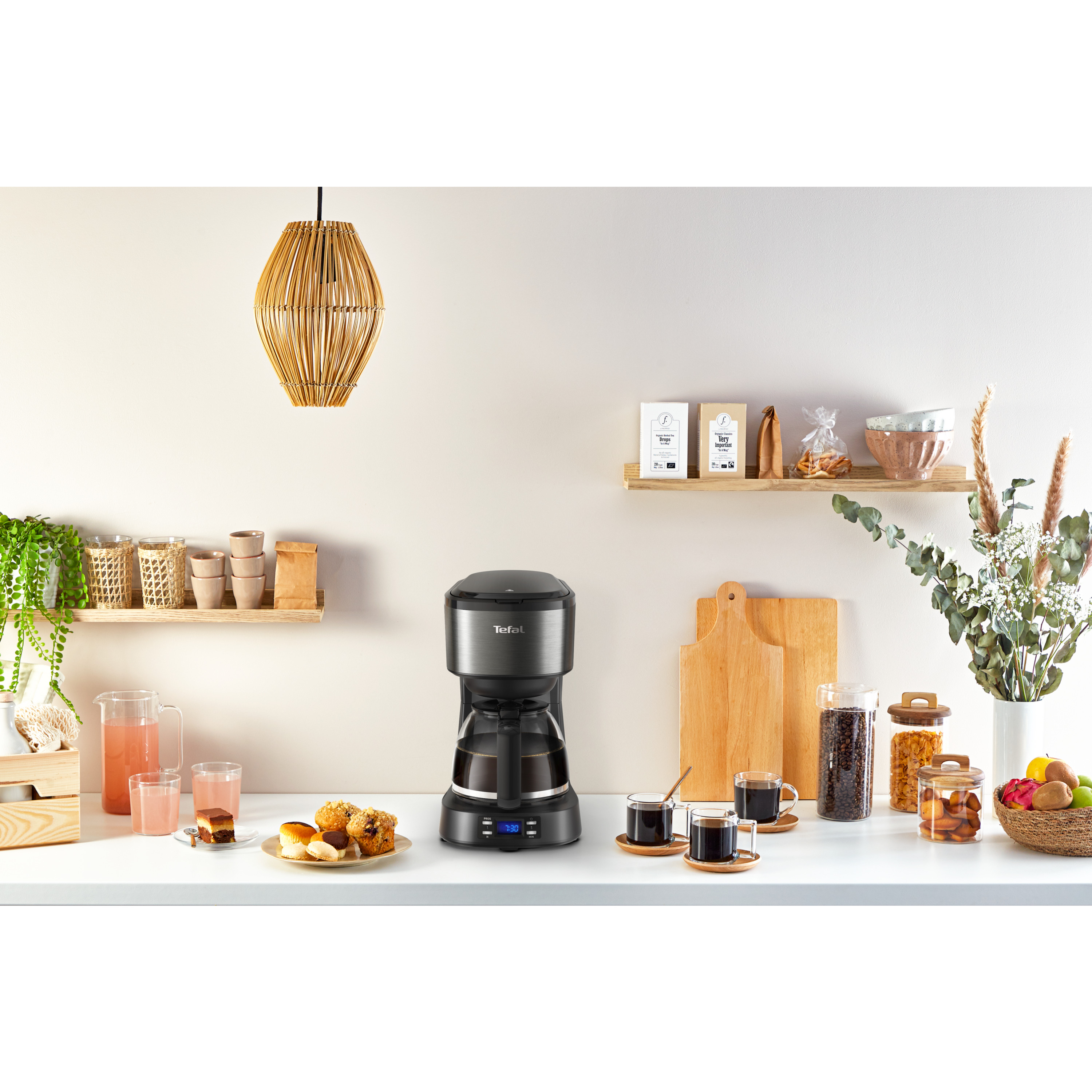 Voir la diapositive 9 : TEFAL Cafetière électrique à filtre CM520810 - Noir