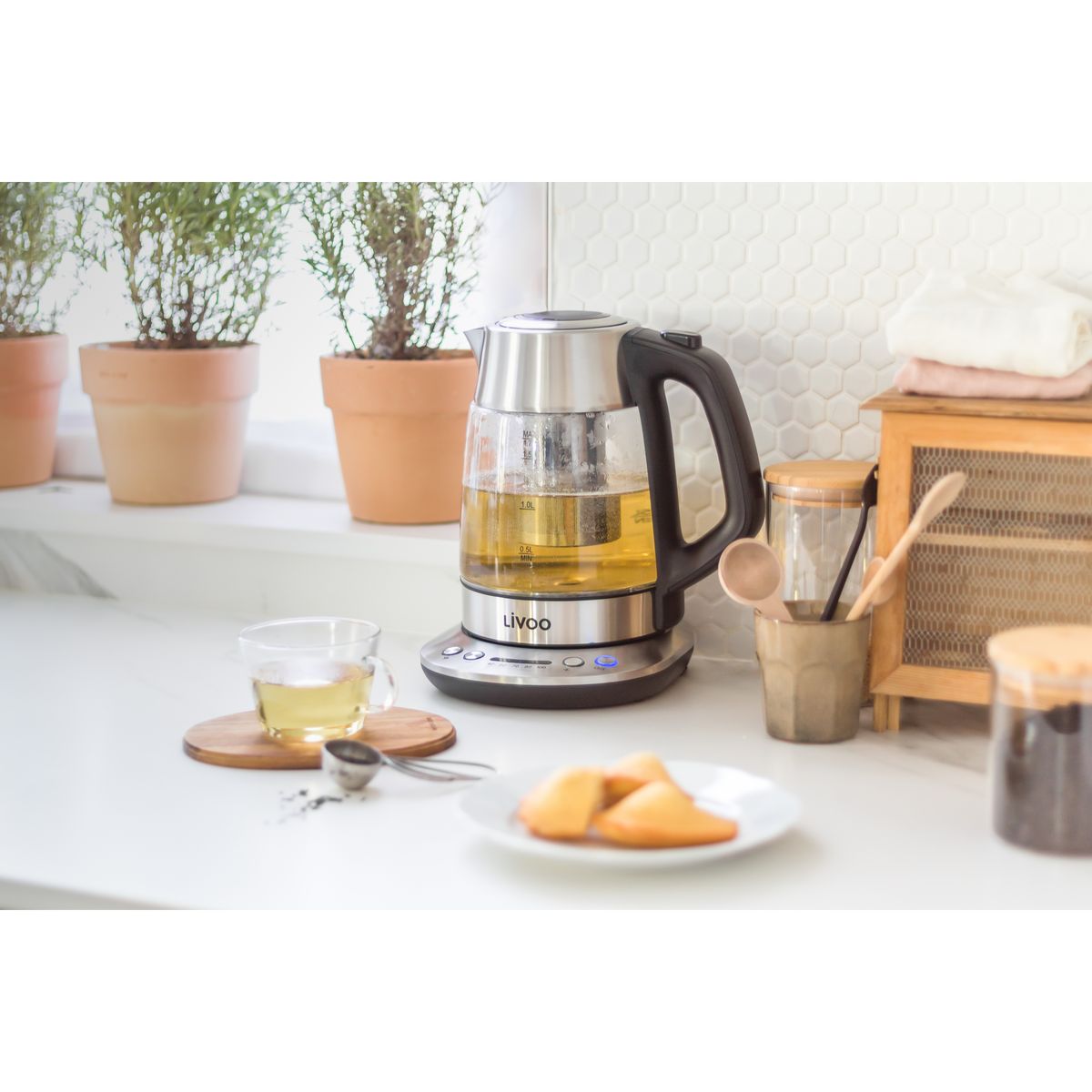 LIVOO Bouilloire électrique DOD165 - Gris