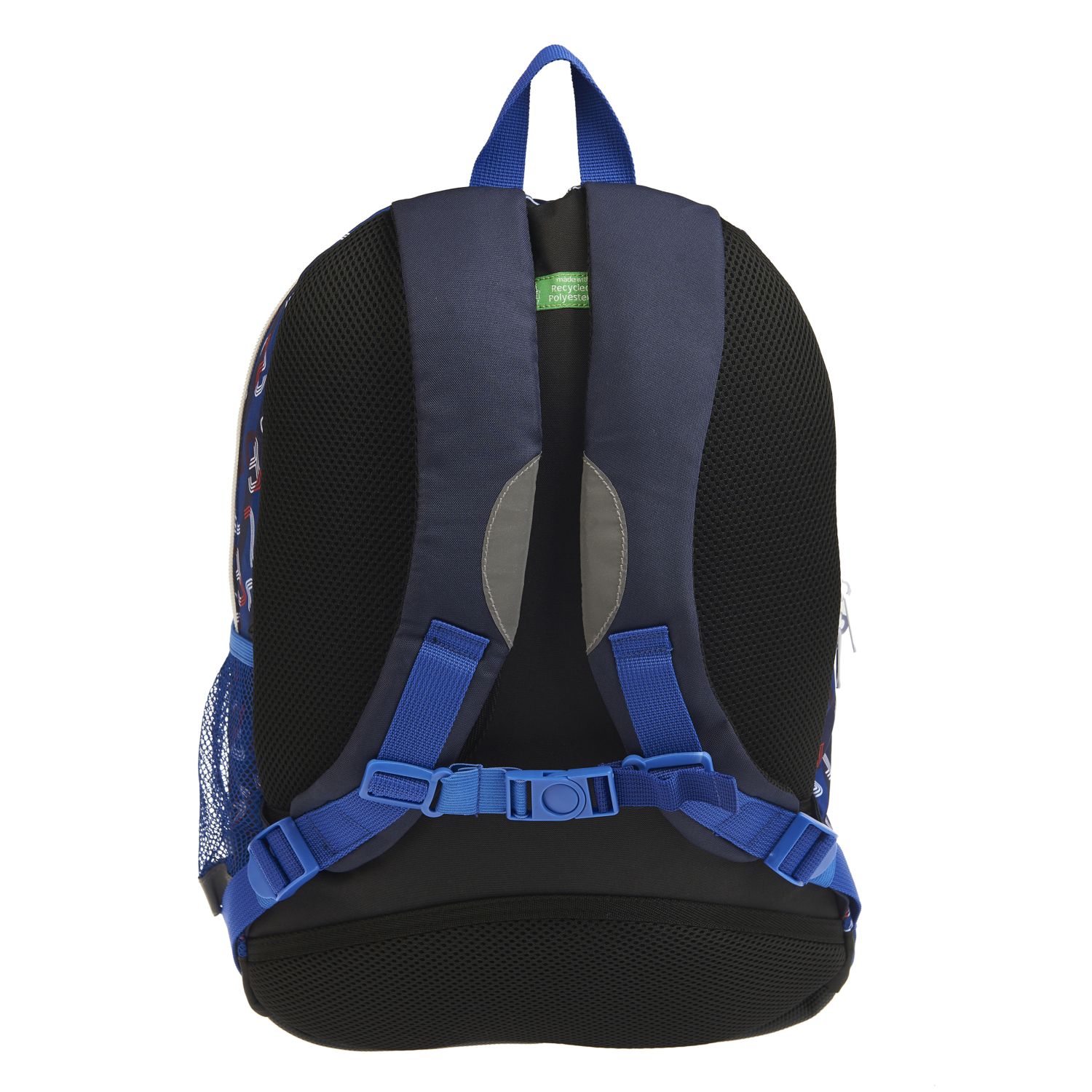 Voir la diapositive 4 : AUCHAN Sac à dos 2 compartiments bleu foot