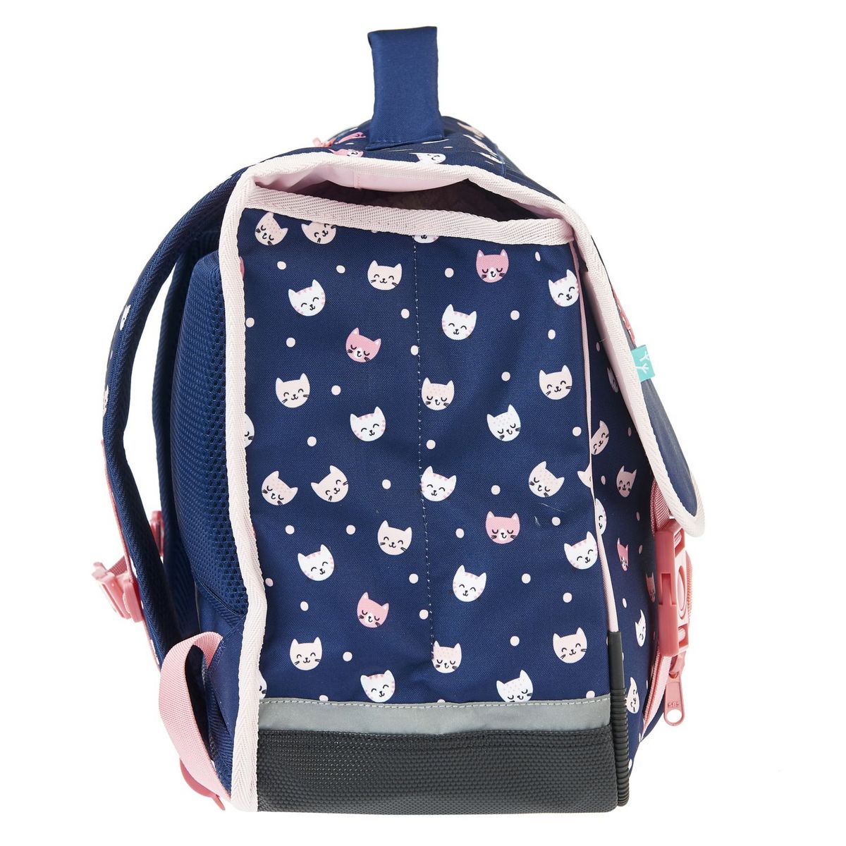 AUCHAN cartable CP/CE1/CE2 36 cm bleu chat