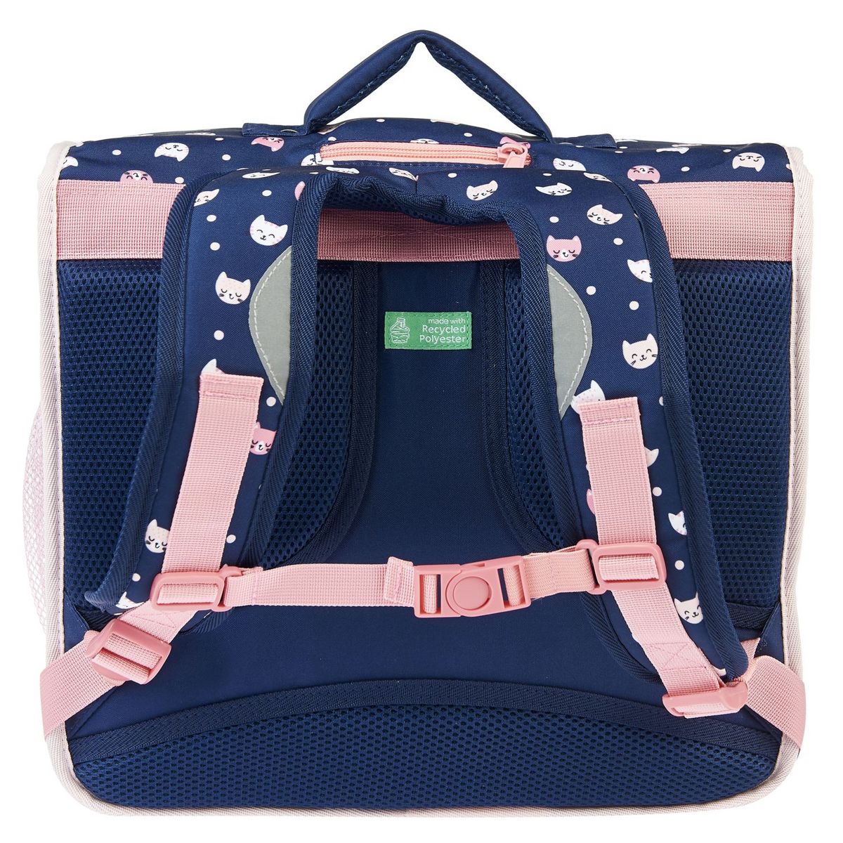 AUCHAN cartable CP/CE1/CE2 36 cm bleu chat