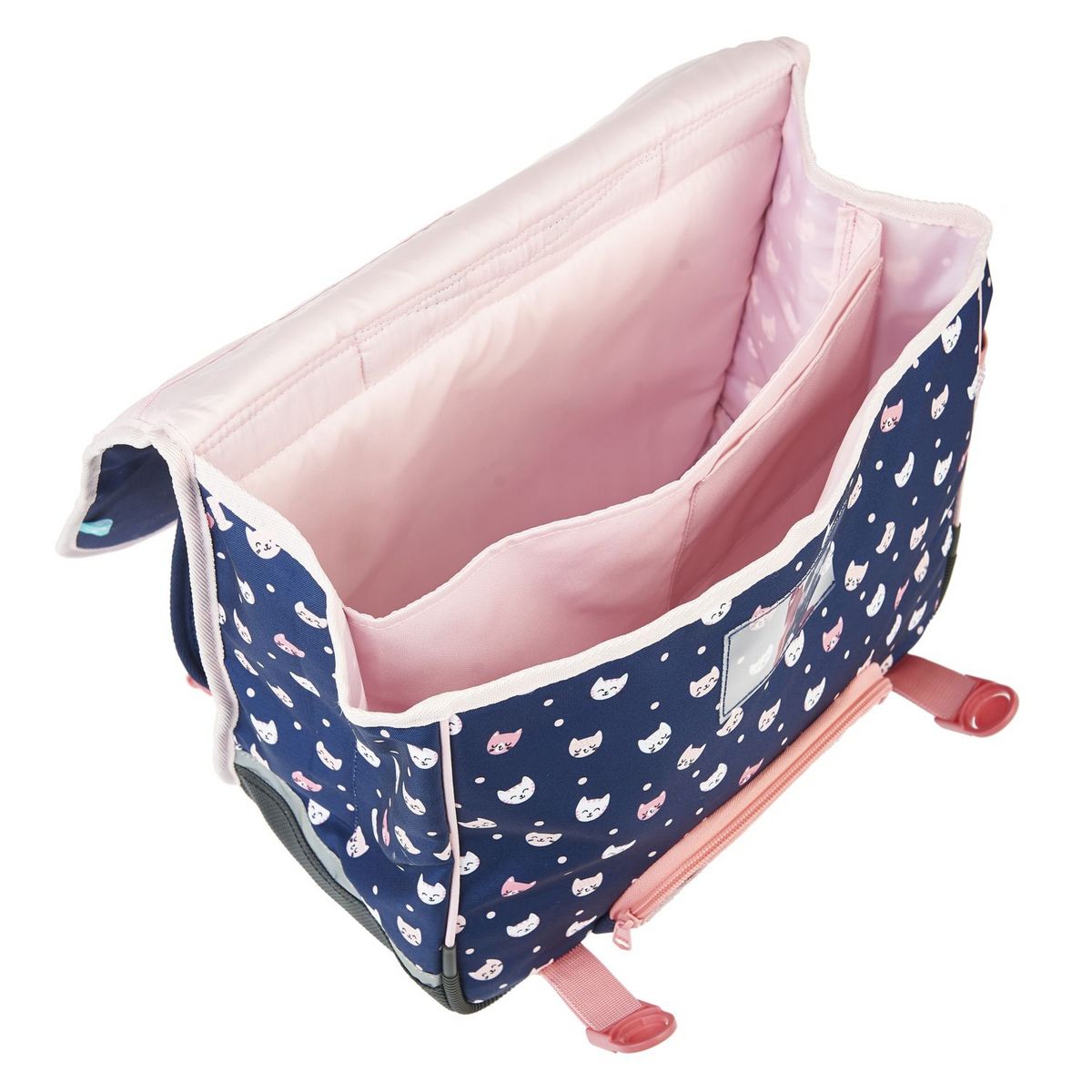 AUCHAN cartable CP/CE1/CE2 36 cm bleu chat