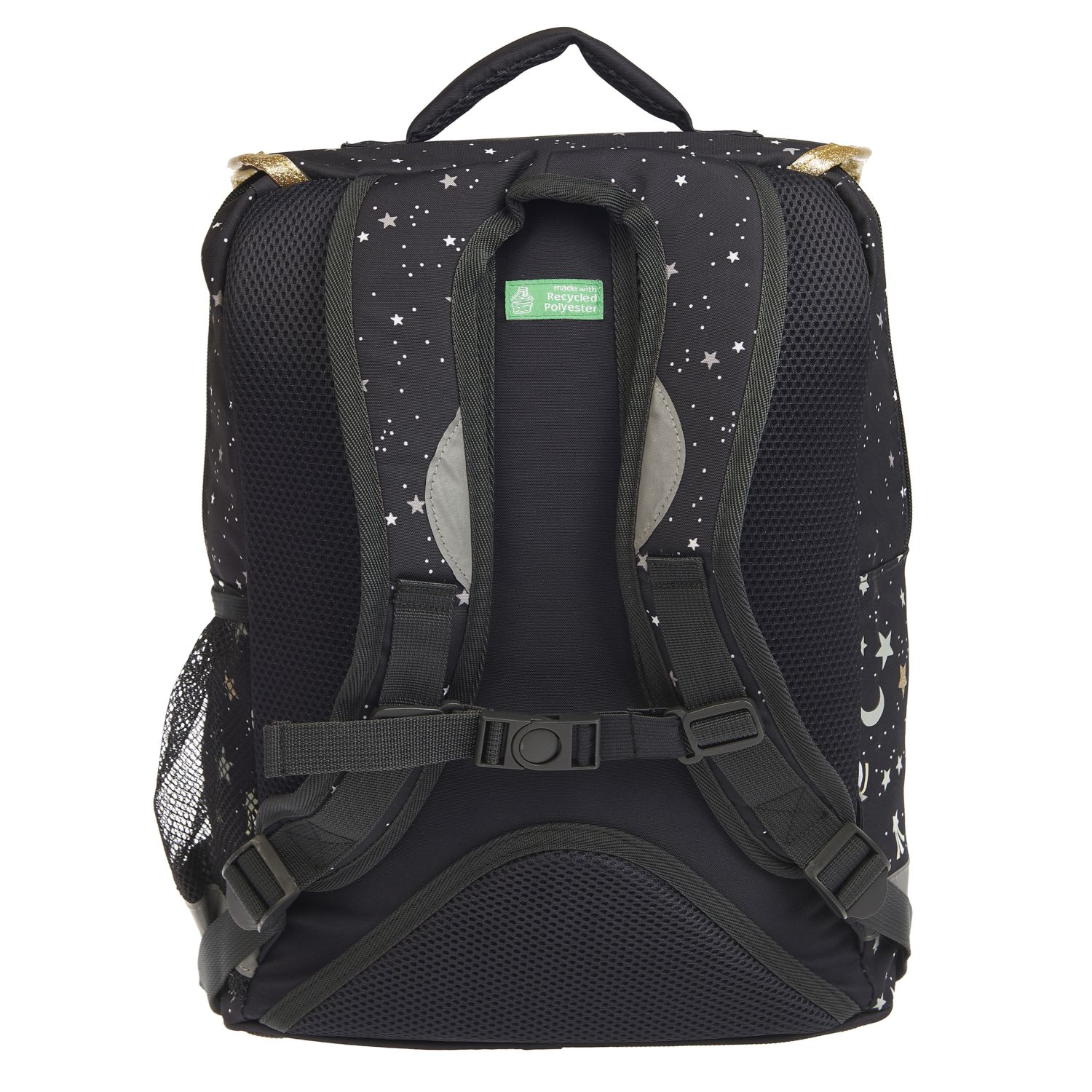 Voir la diapositive 4 : AUCHAN Sac à dos 2 compartiments noir étoile