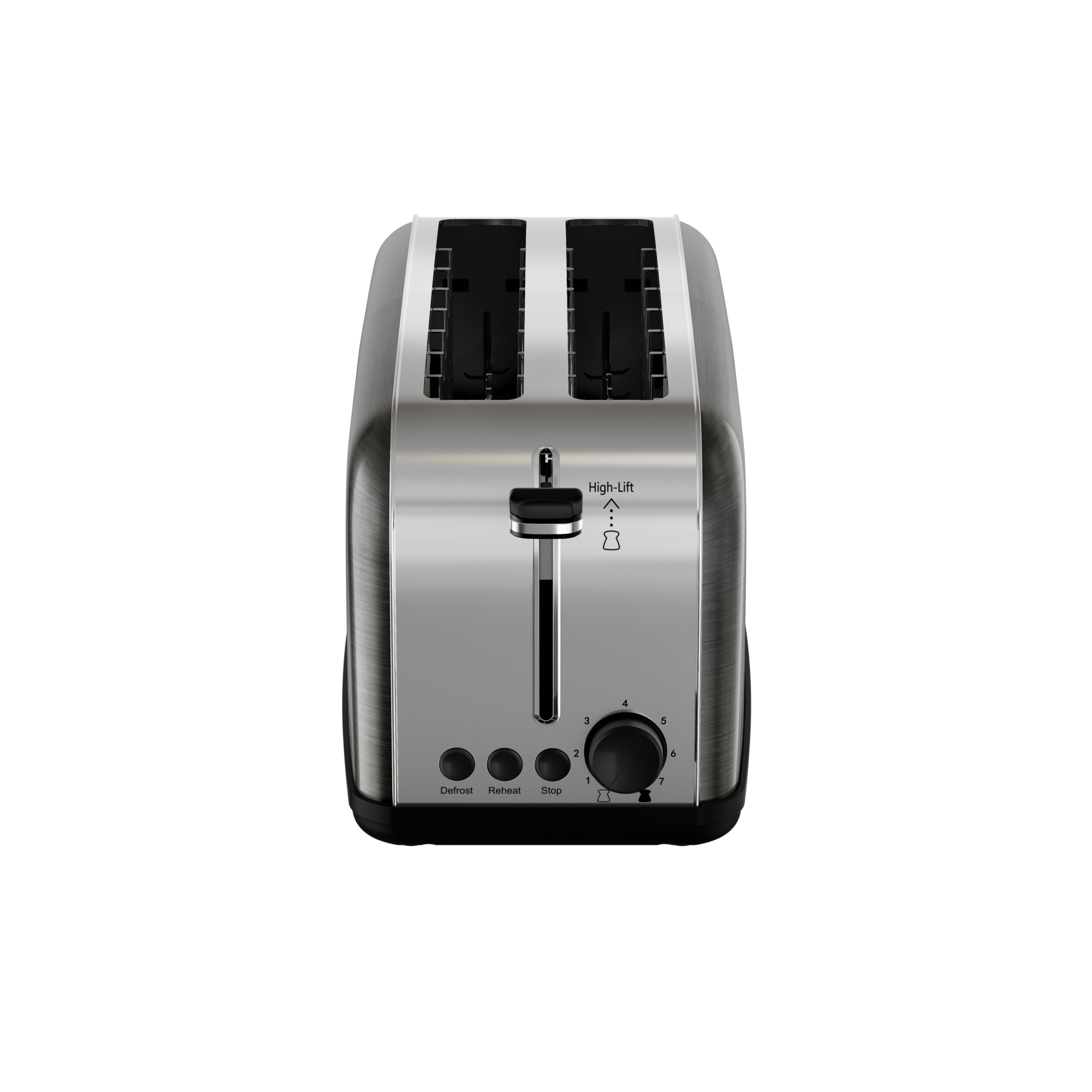 Voir la diapositive 2 : TEFAL Grille pain TL520810 - Noir