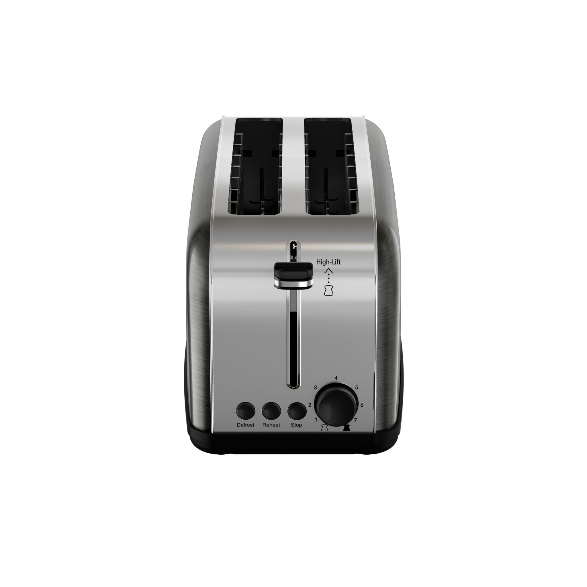 Voir la diapositive 2 : TEFAL Grille pain TL520810 - Noir