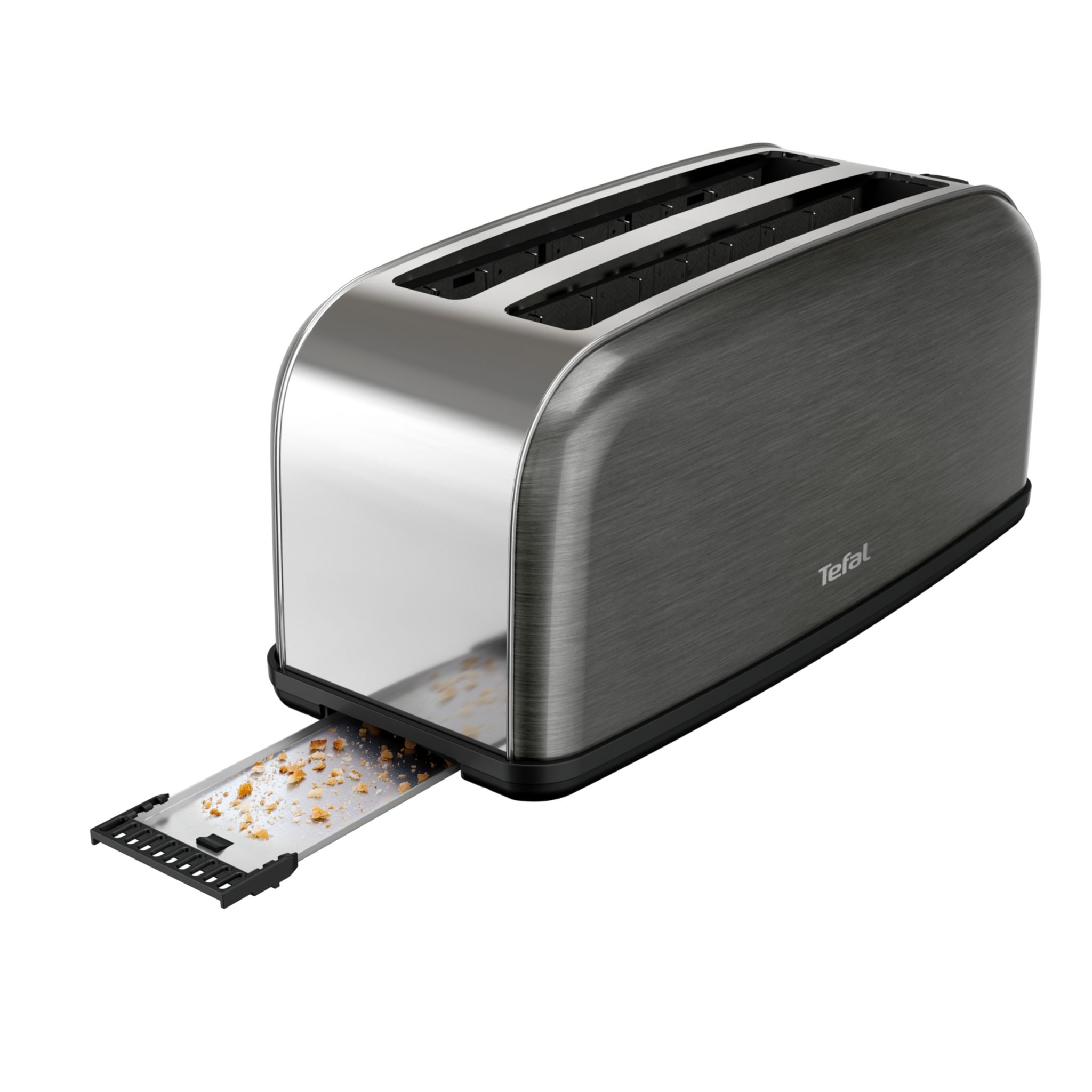 Voir la diapositive 5 : TEFAL Grille pain TL520810 - Noir