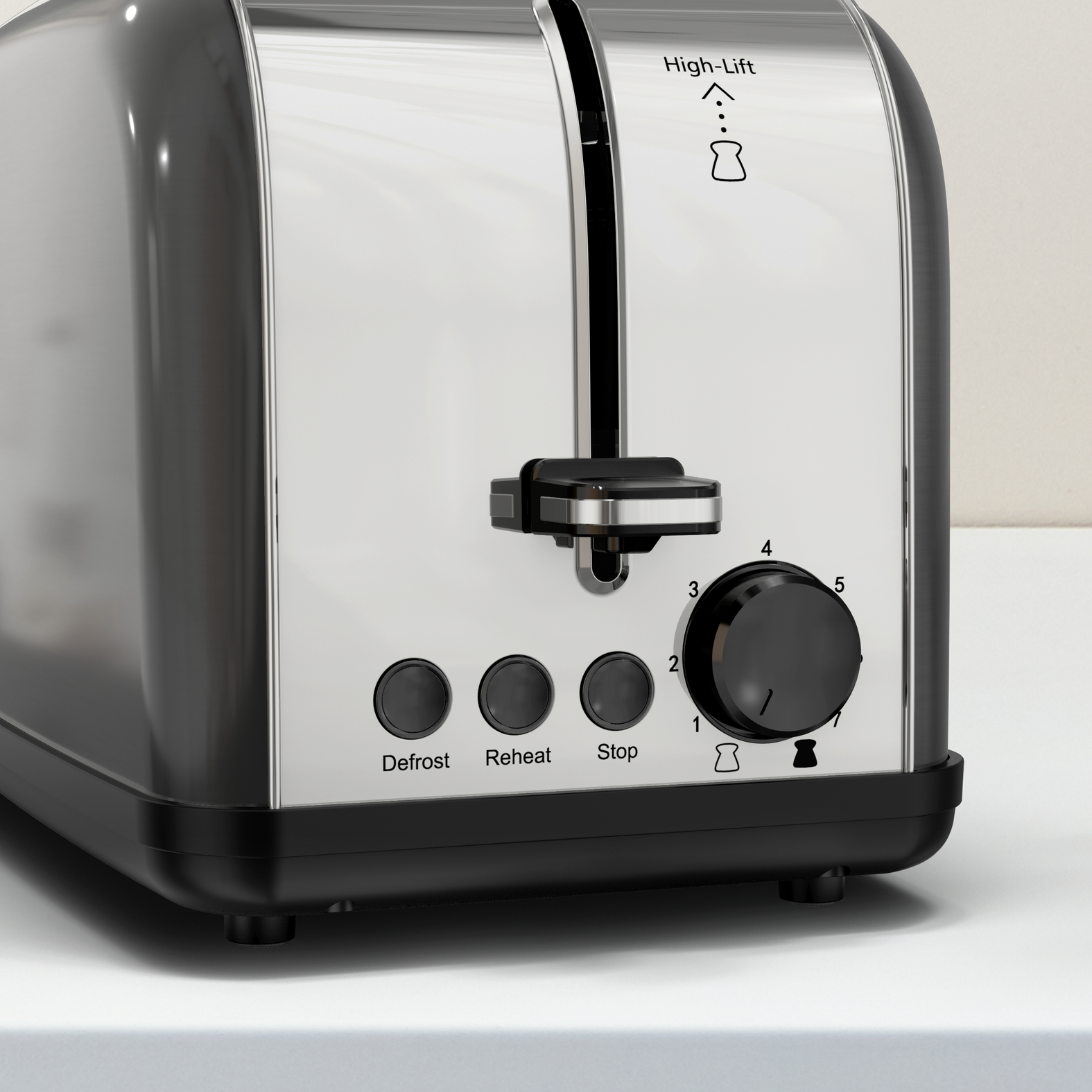 Voir la diapositive 7 : TEFAL Grille pain TL520810 - Noir