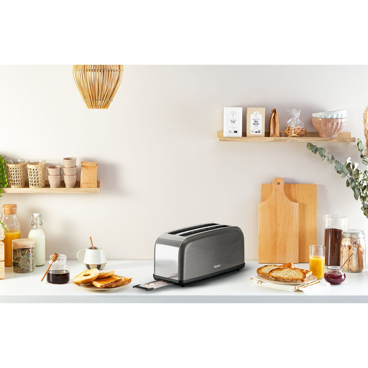 TEFAL Grille pain TL520810 - Noir