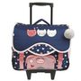 Voir la diapositive 2 : EASTPAK Cartable à roulettes bleu chat