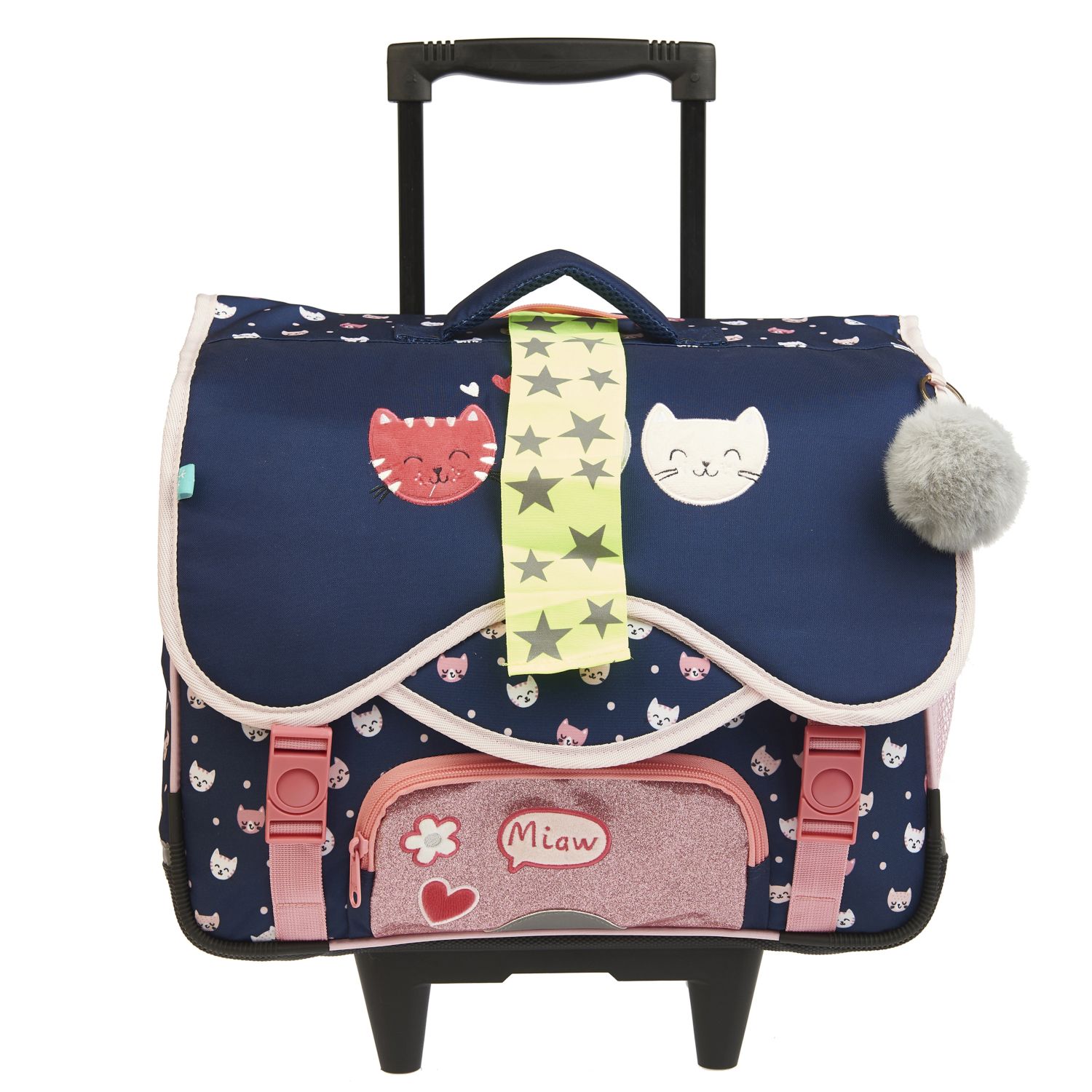 Voir la diapositive 5 : EASTPAK Cartable à roulettes bleu chat