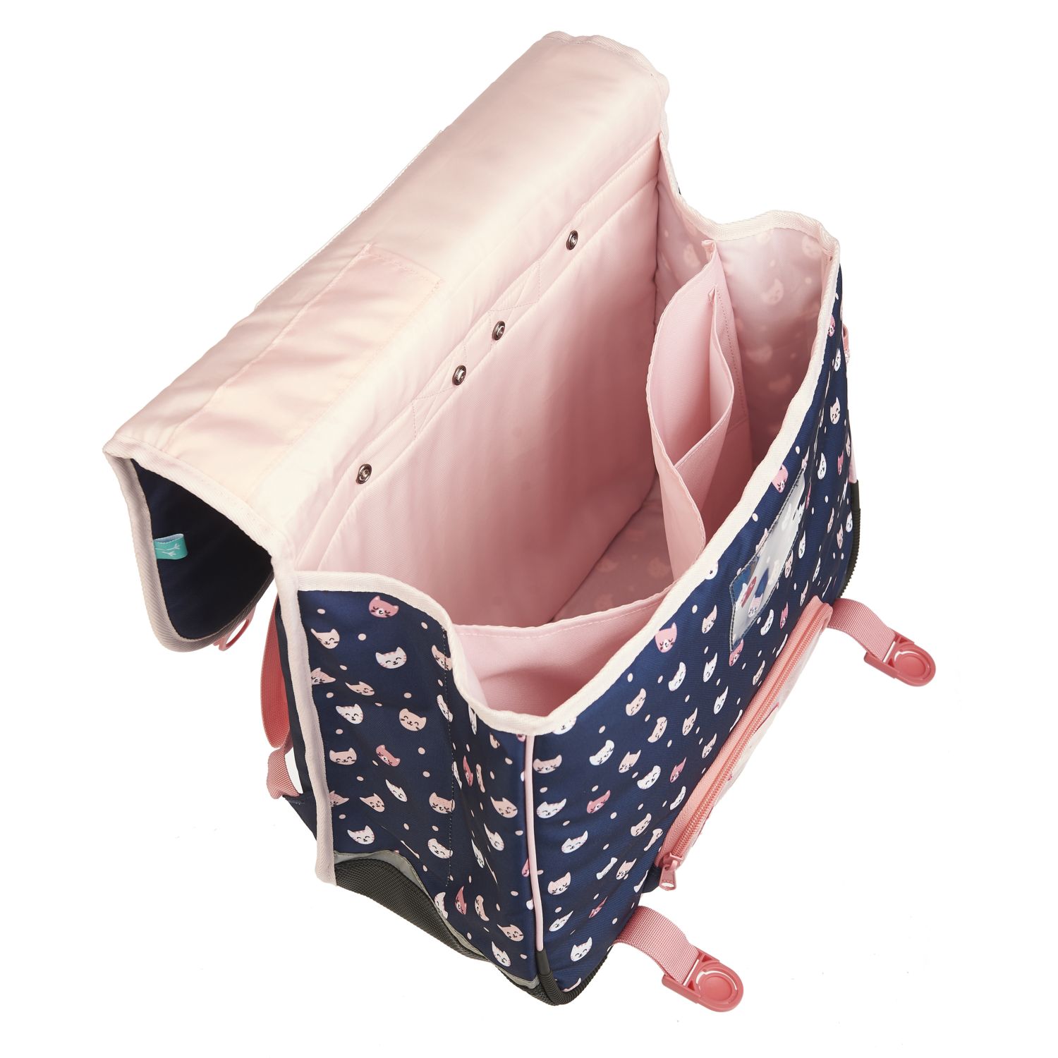 Voir la diapositive 7 : EASTPAK Cartable à roulettes bleu chat