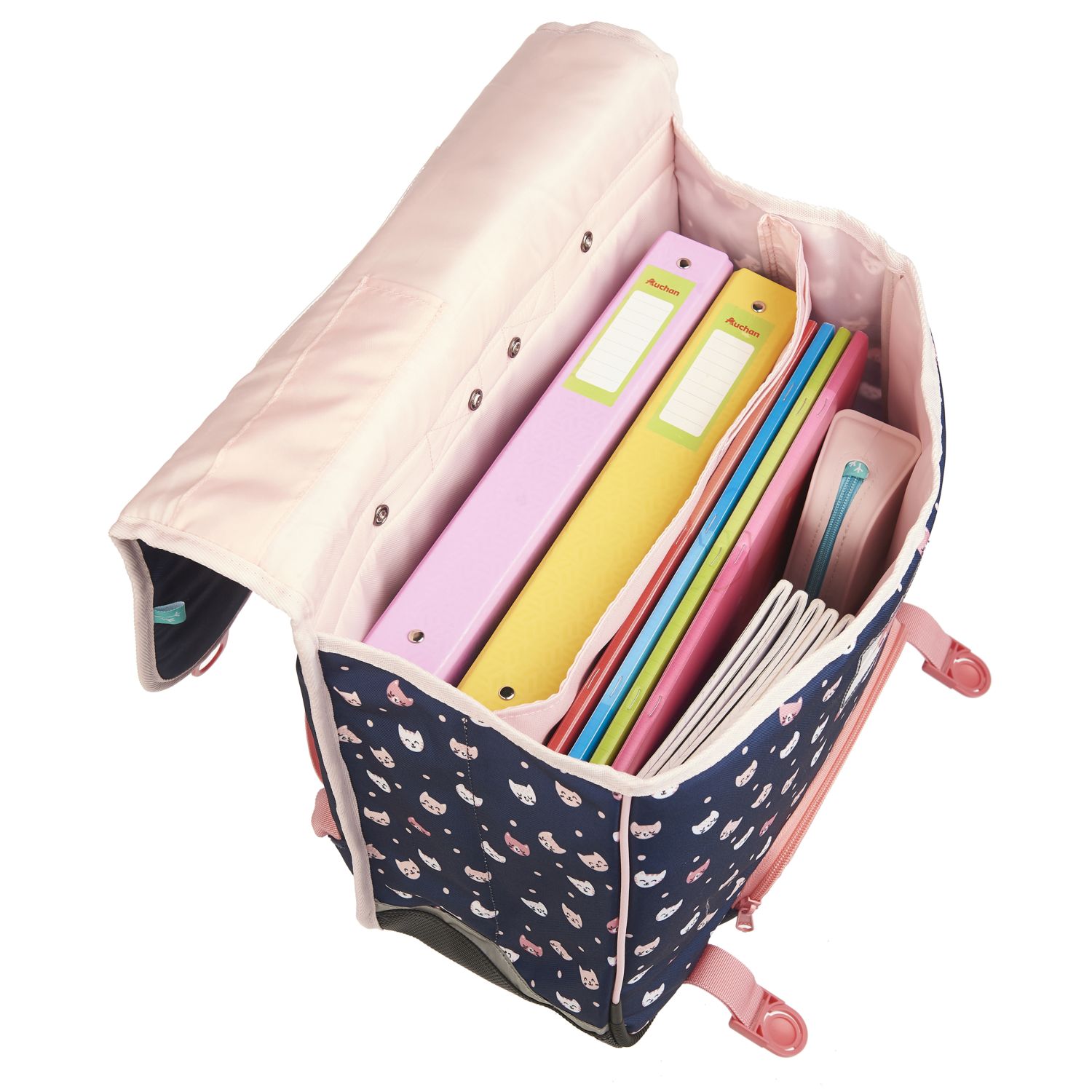 Voir la diapositive 8 : EASTPAK Cartable à roulettes bleu chat
