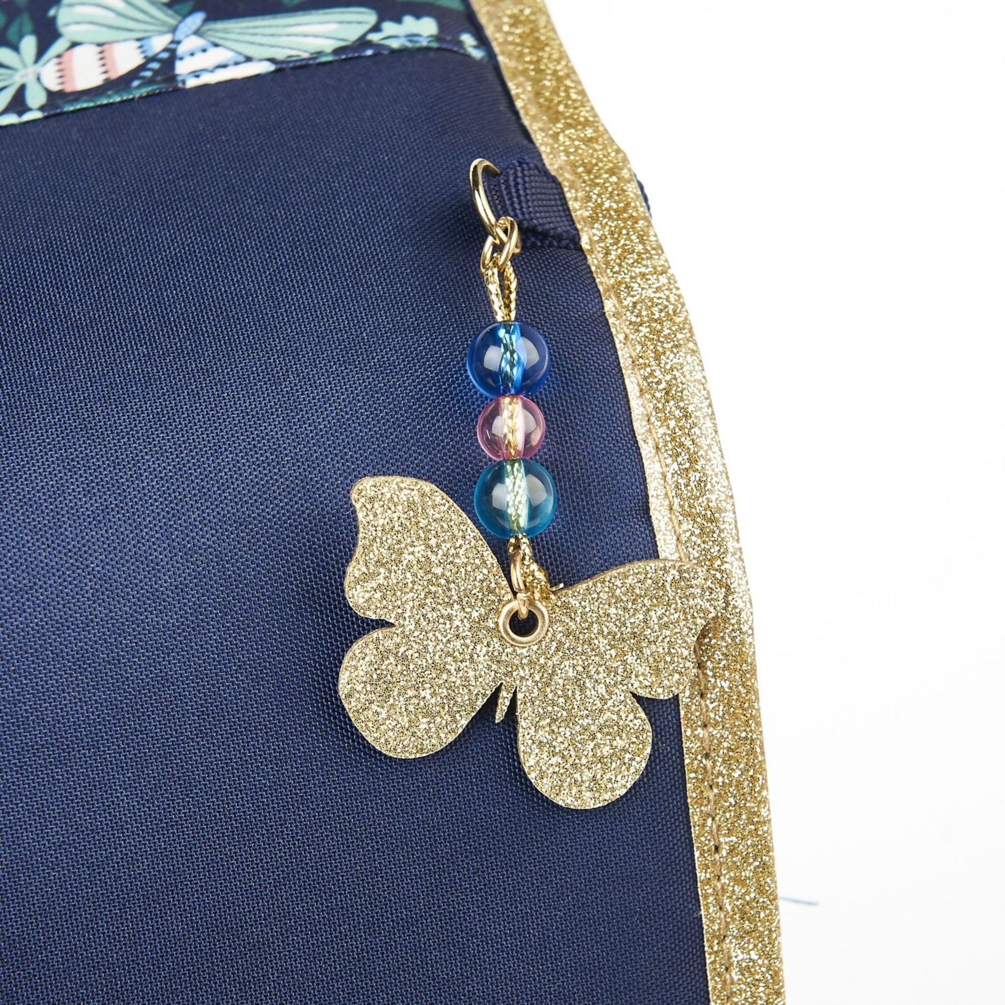 Voir la diapositive 6 : AUCHAN cartable 41 cm Bleu papillon
