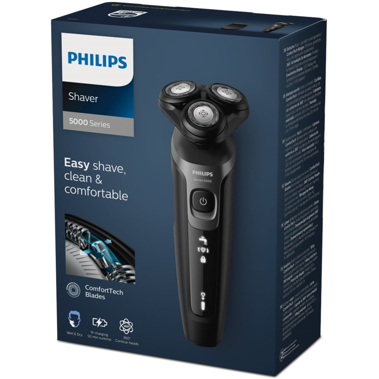 Voir la diapositive 2 : PHILIPS Rasoir électrique S5467/17 - Noir
