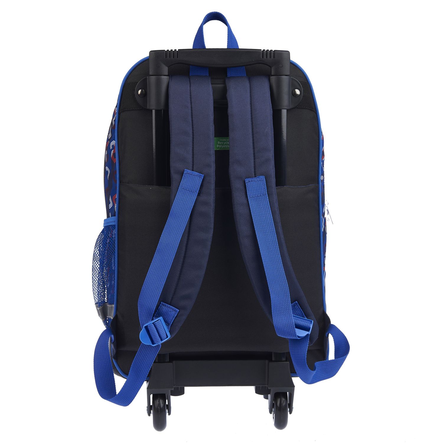 Voir la diapositive 5 : AUCHAN Sac à dos à roulettes bleu foot