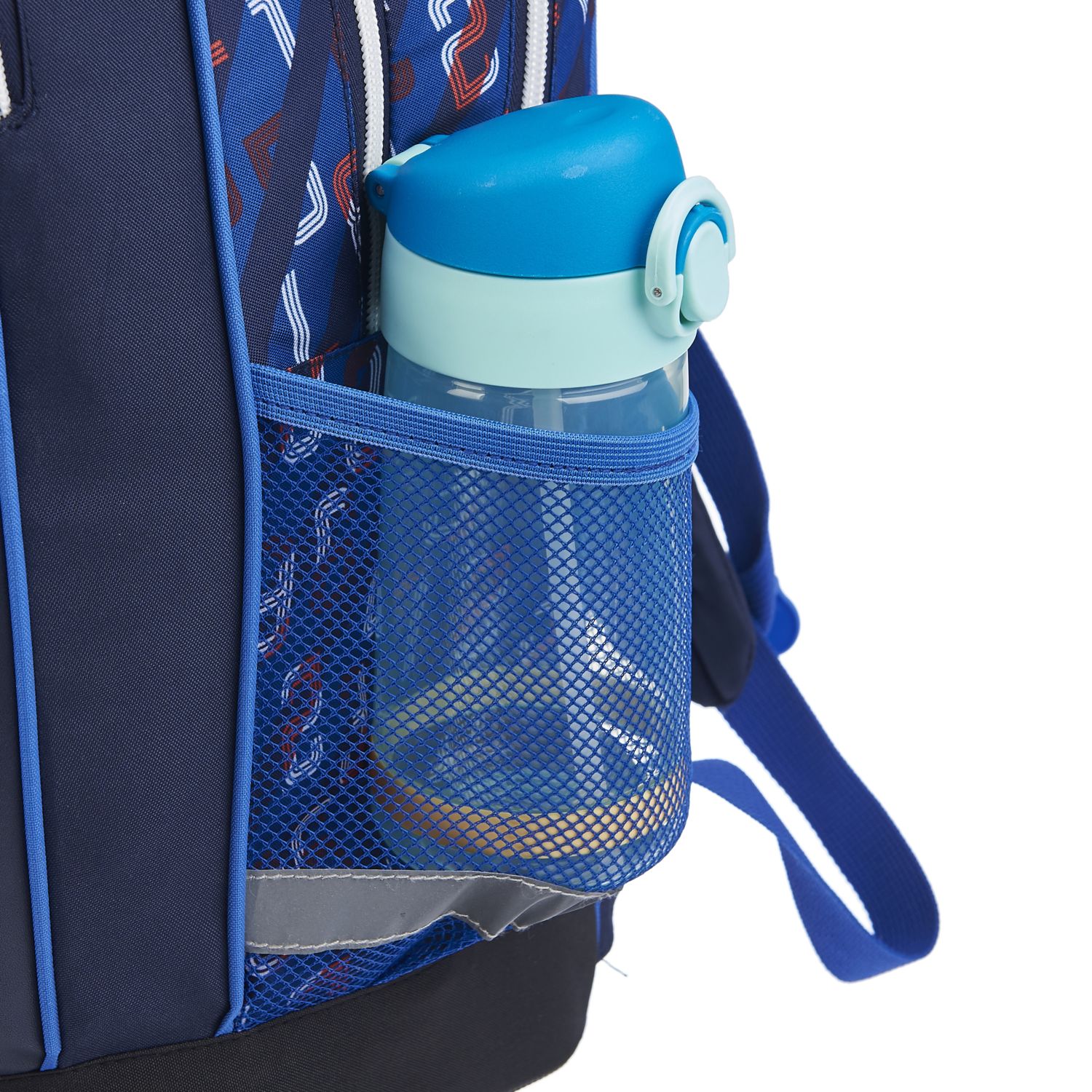 Voir la diapositive 6 : AUCHAN Sac à dos à roulettes bleu foot