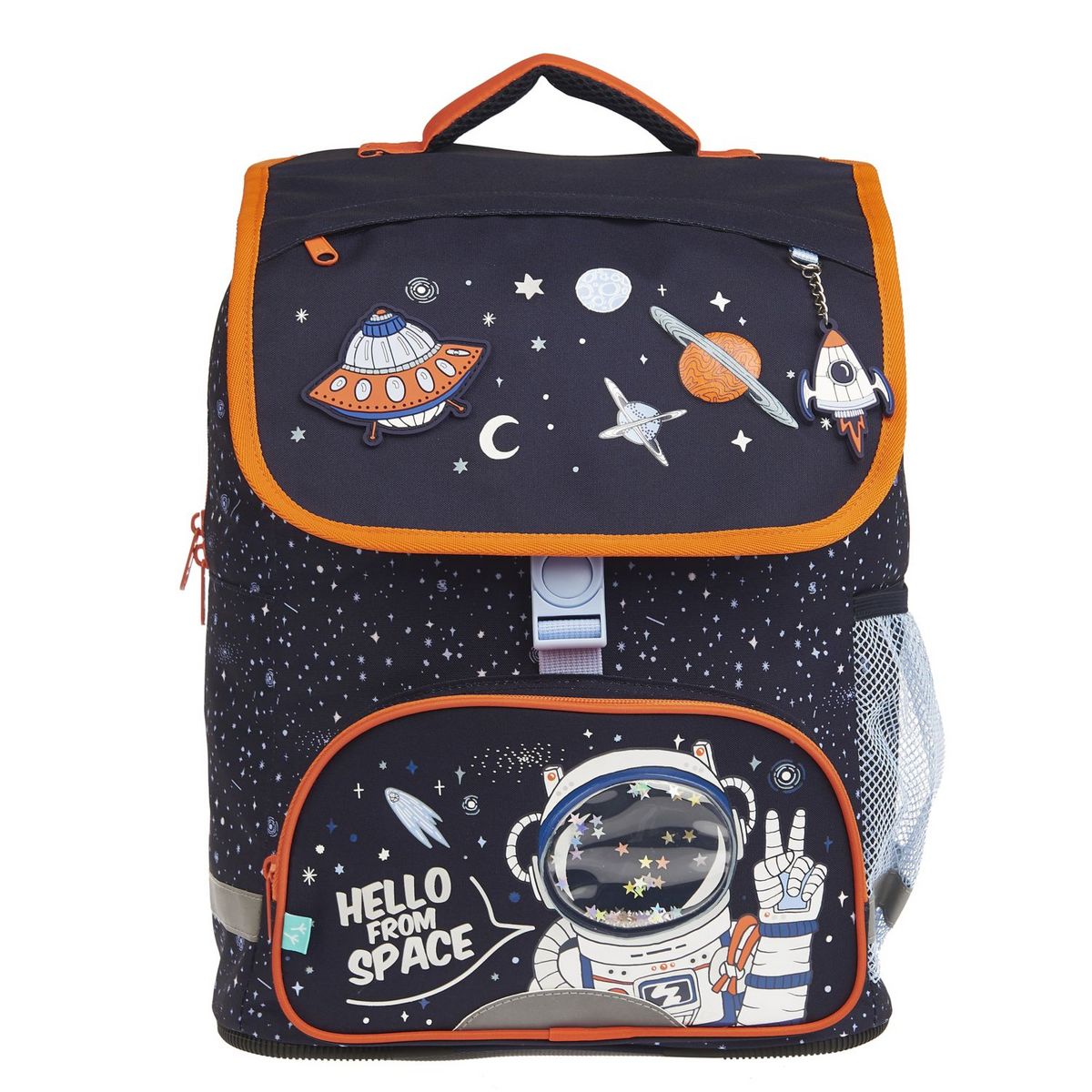 AUCHAN Sac à dos 2 compartiments bleu espace