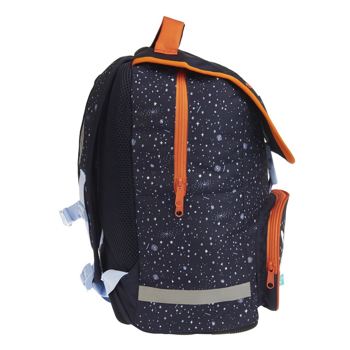 AUCHAN Sac à dos 2 compartiments bleu espace