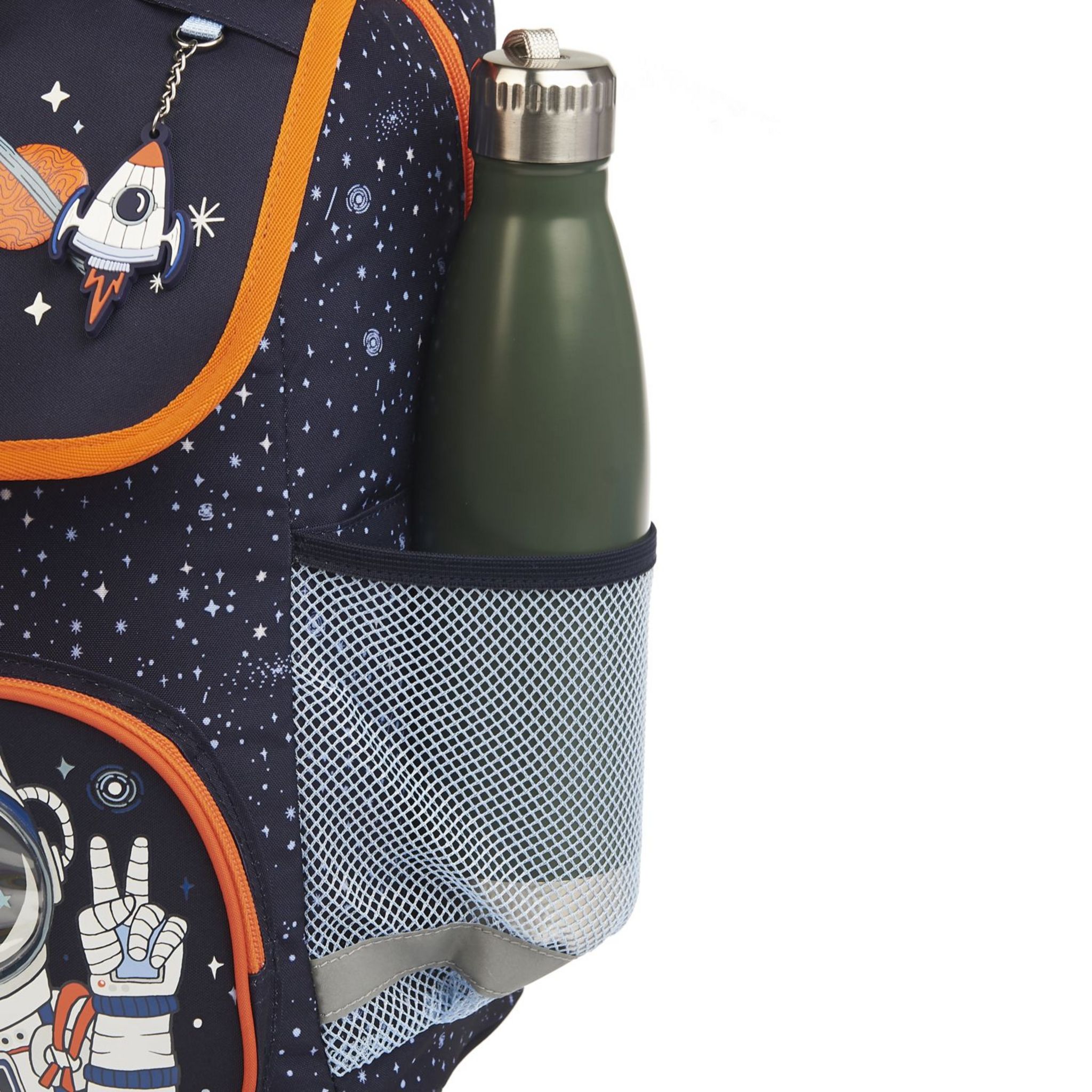 Voir la diapositive 5 : AUCHAN Sac à dos 2 compartiments bleu espace