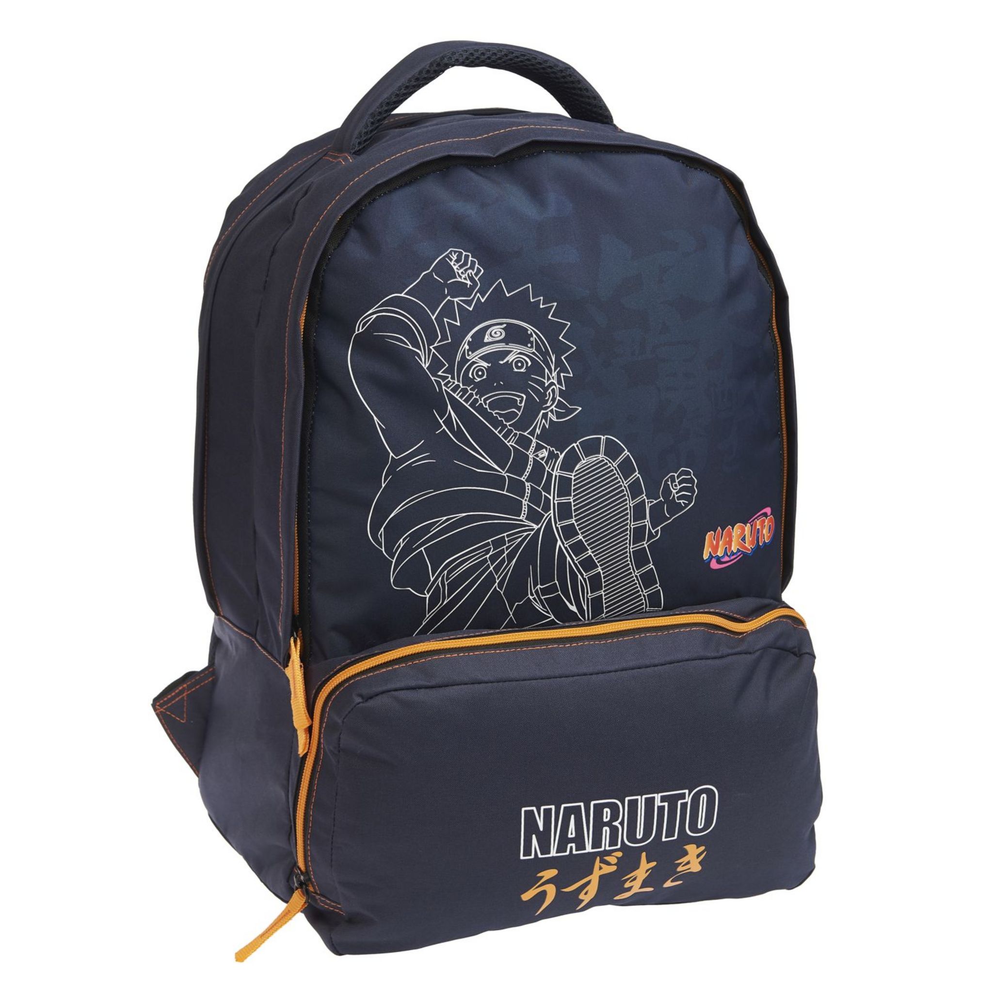 Voir la diapositive 1 : NARUTO Sac à dos 2 compartiments bleu Naruto