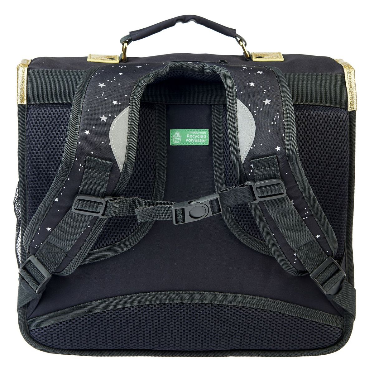 AUCHAN cartable CP/CE1/CE2 36 cm Noir coeur