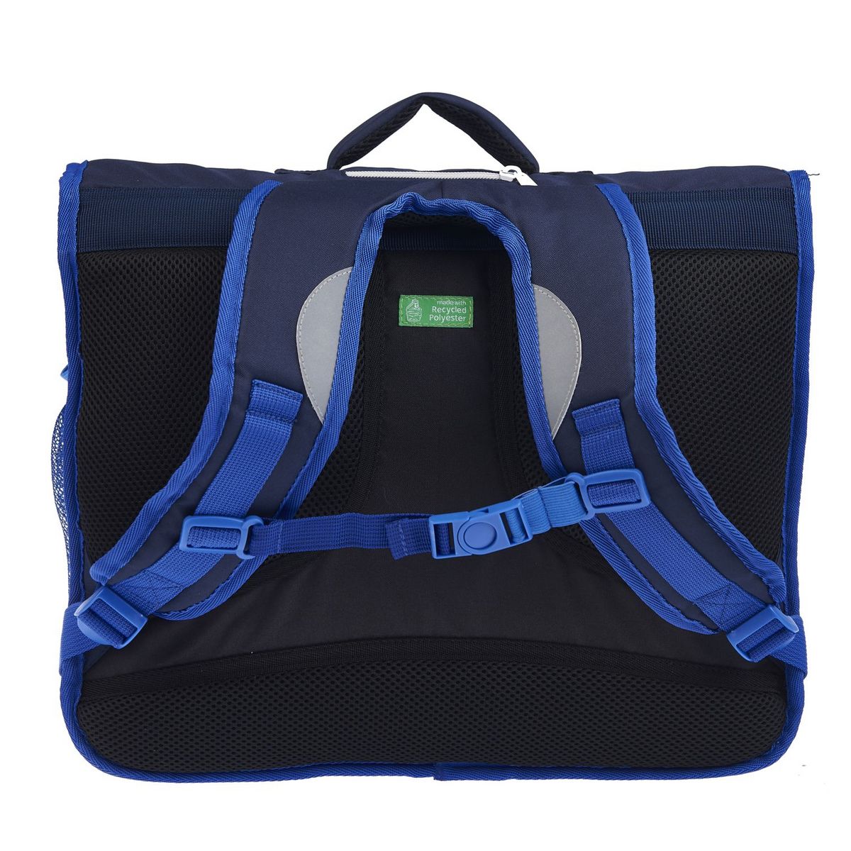 AUCHAN cartable 41 cm bleu foot