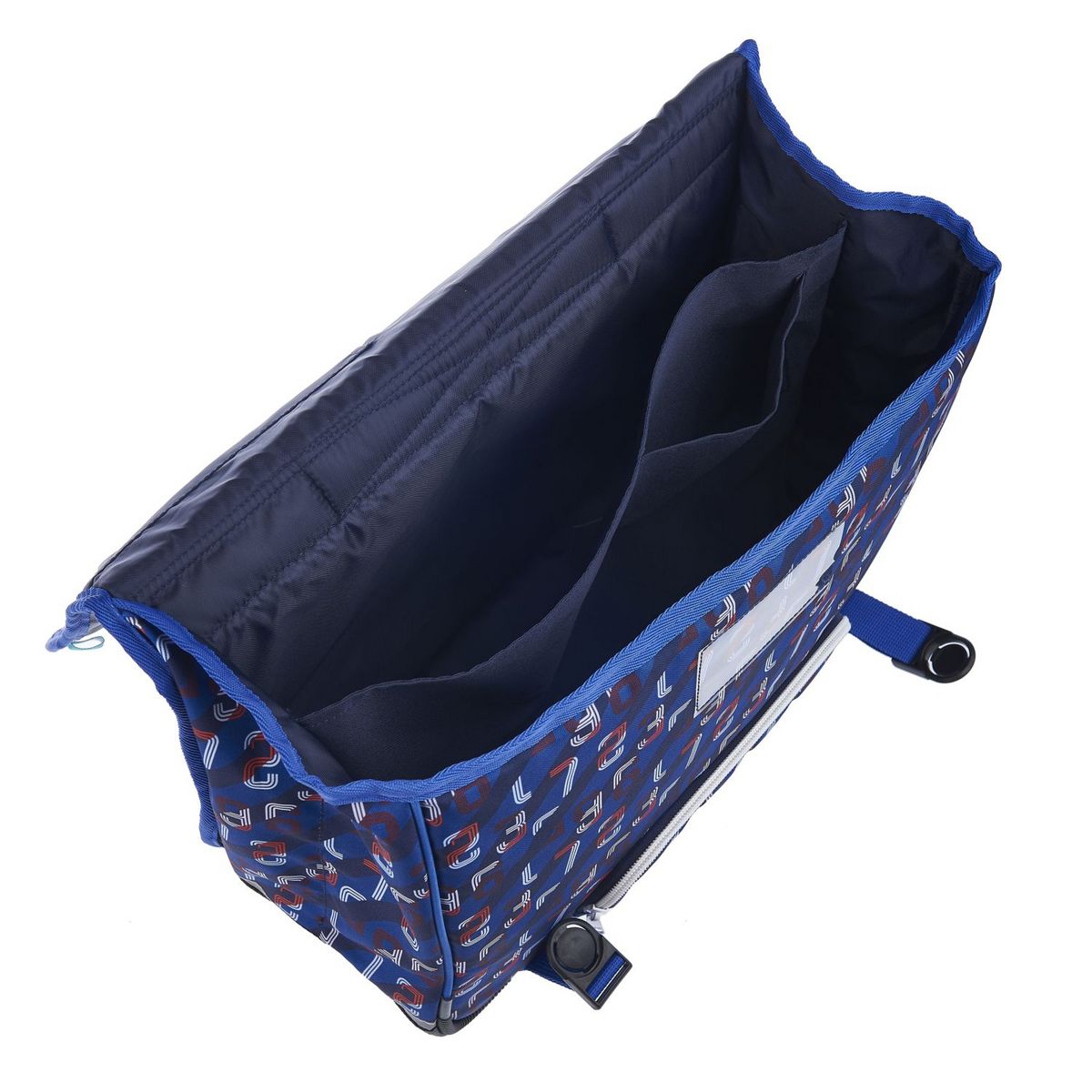 AUCHAN cartable 41 cm bleu foot