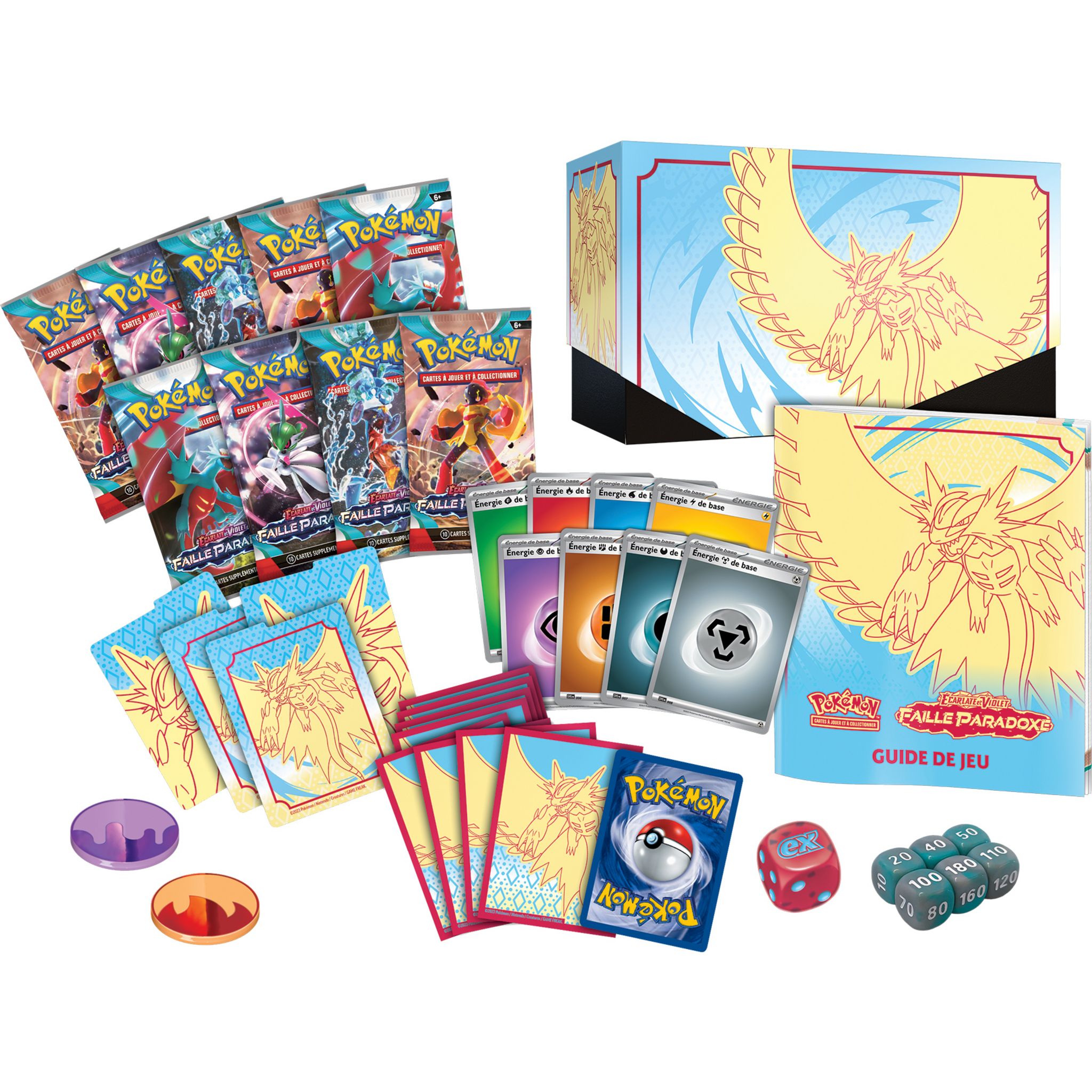 Voir la diapositive 2 : POKEMON Coffret Cartes Pokémon Dresseur d'élite Faille Paradoxe