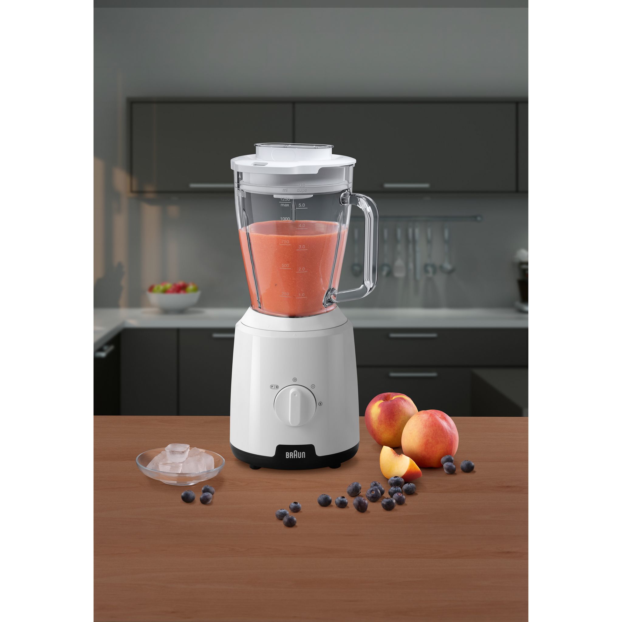 Voir la diapositive 2 : BRAUN Blender JB1050WH - Blanc