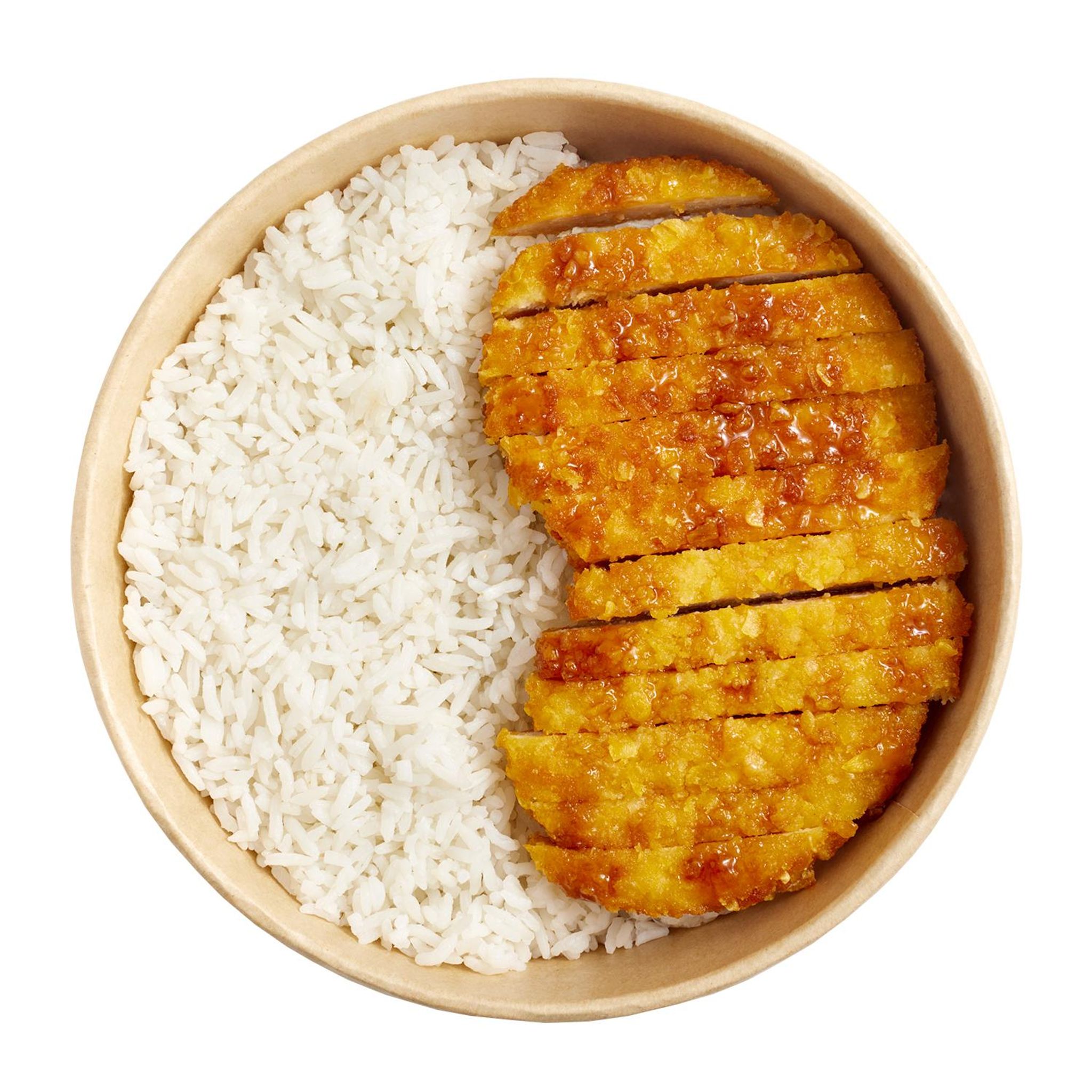 WOK STREET Poulet katsu et riz nature 570g