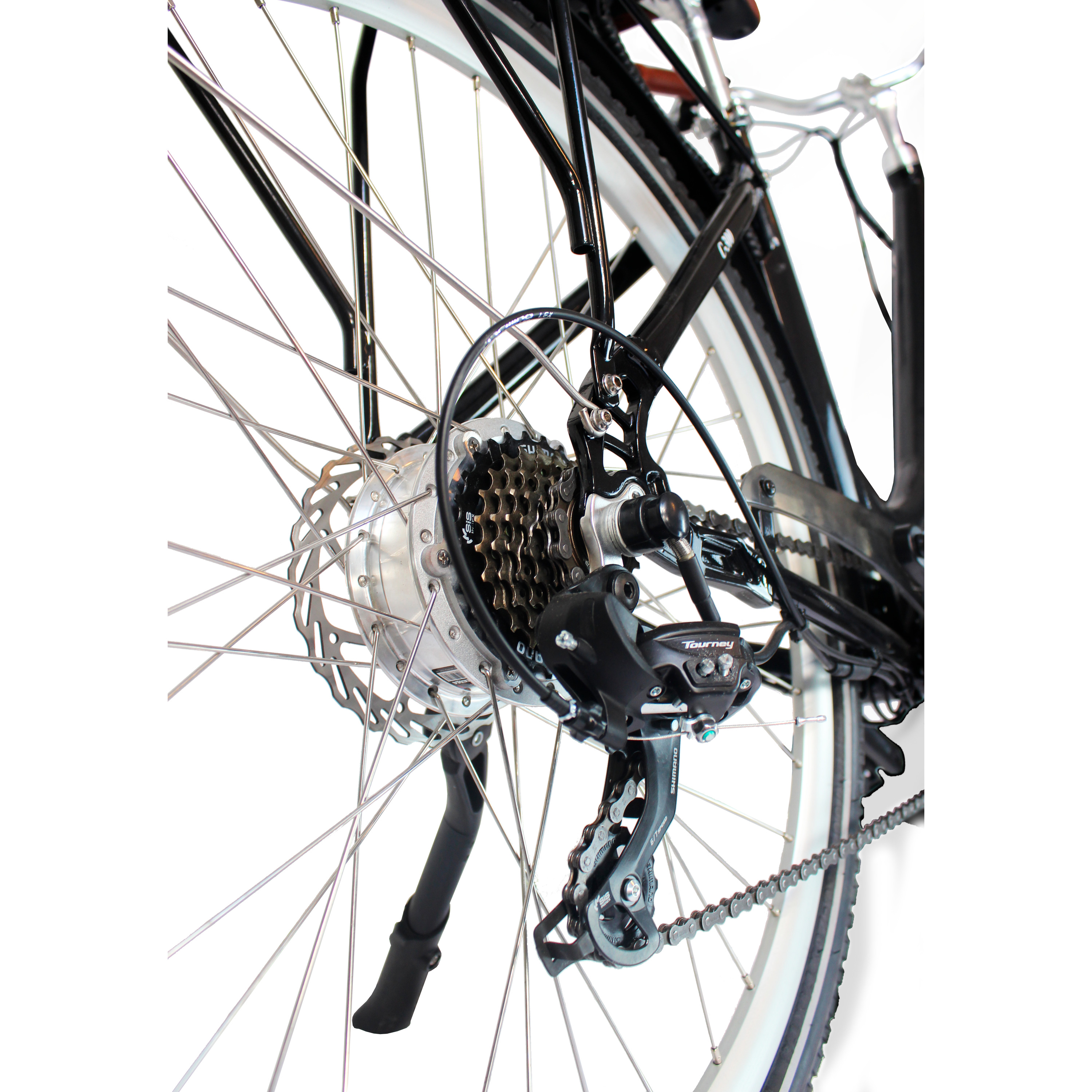 Voir la diapositive 3 : WISPEED Vélo à assistance électrique C-300 - Noir