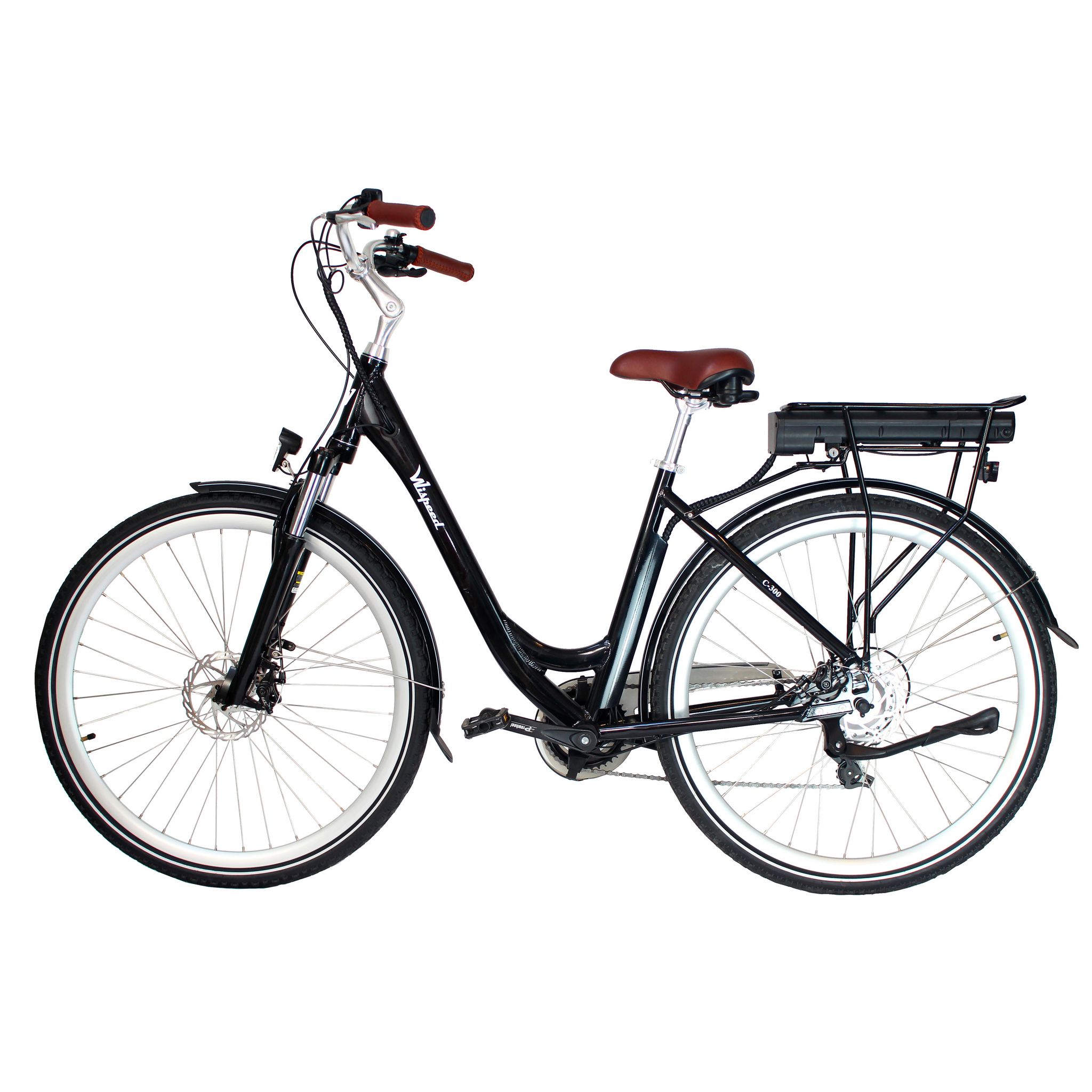 Voir la diapositive 10 : WISPEED Vélo à assistance électrique C-300 - Noir