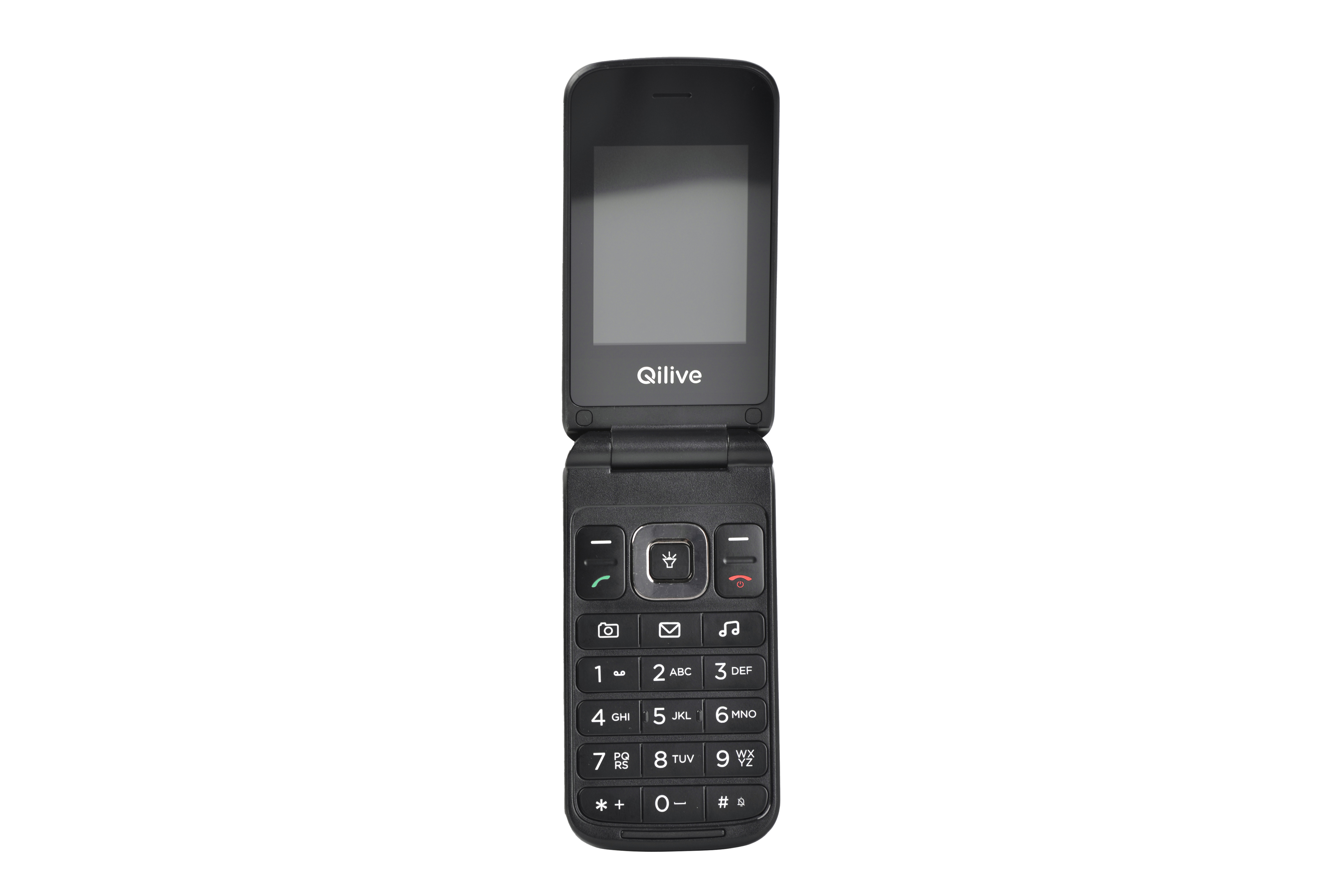 Voir la diapositive 3 : QILIVE Téléphone portable à clapet 2.4" simple et facile- Noir