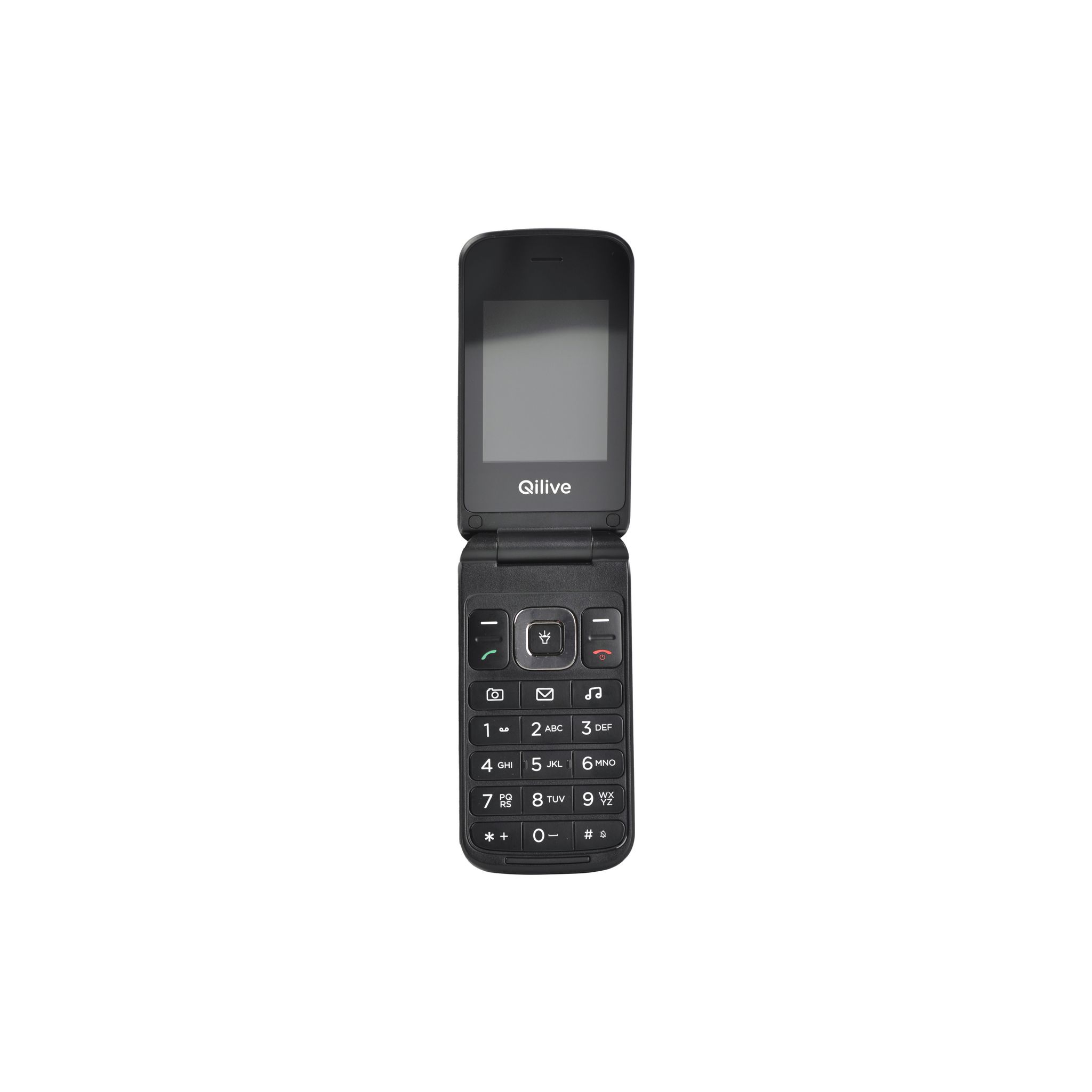 Voir la diapositive 3 : QILIVE Téléphone portable à clapet 2.4" simple et facile- Noir