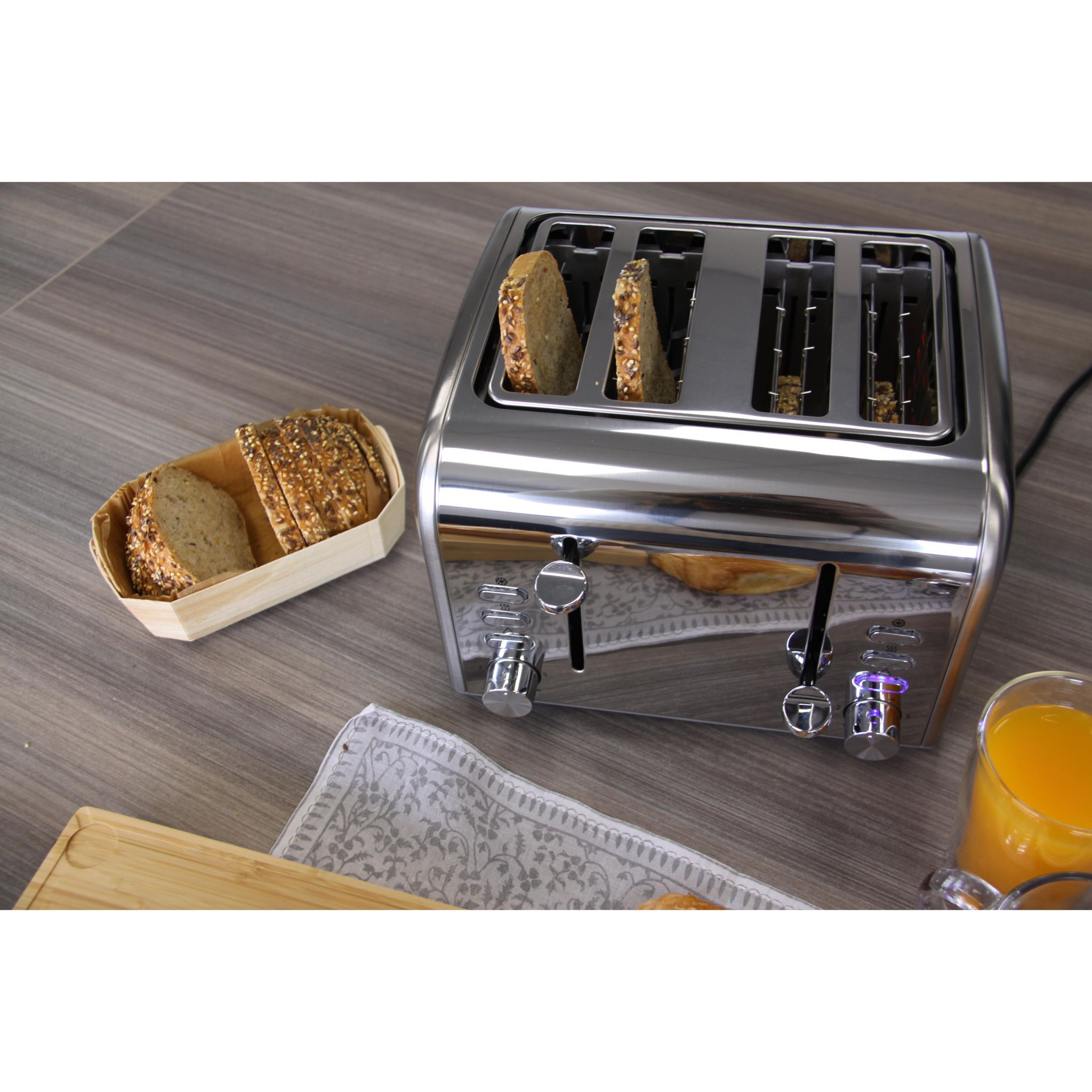 Voir la diapositive 6 : LITTLE BALANCE Grille pain 8698 - Inox