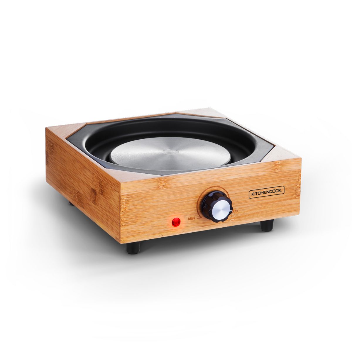 KITCHENCOOK Appareil à fondue ECOWOOD - Bambou / Inox