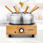 Voir la diapositive 6 : KITCHENCOOK Appareil à fondue ECOWOOD - Bambou / Inox