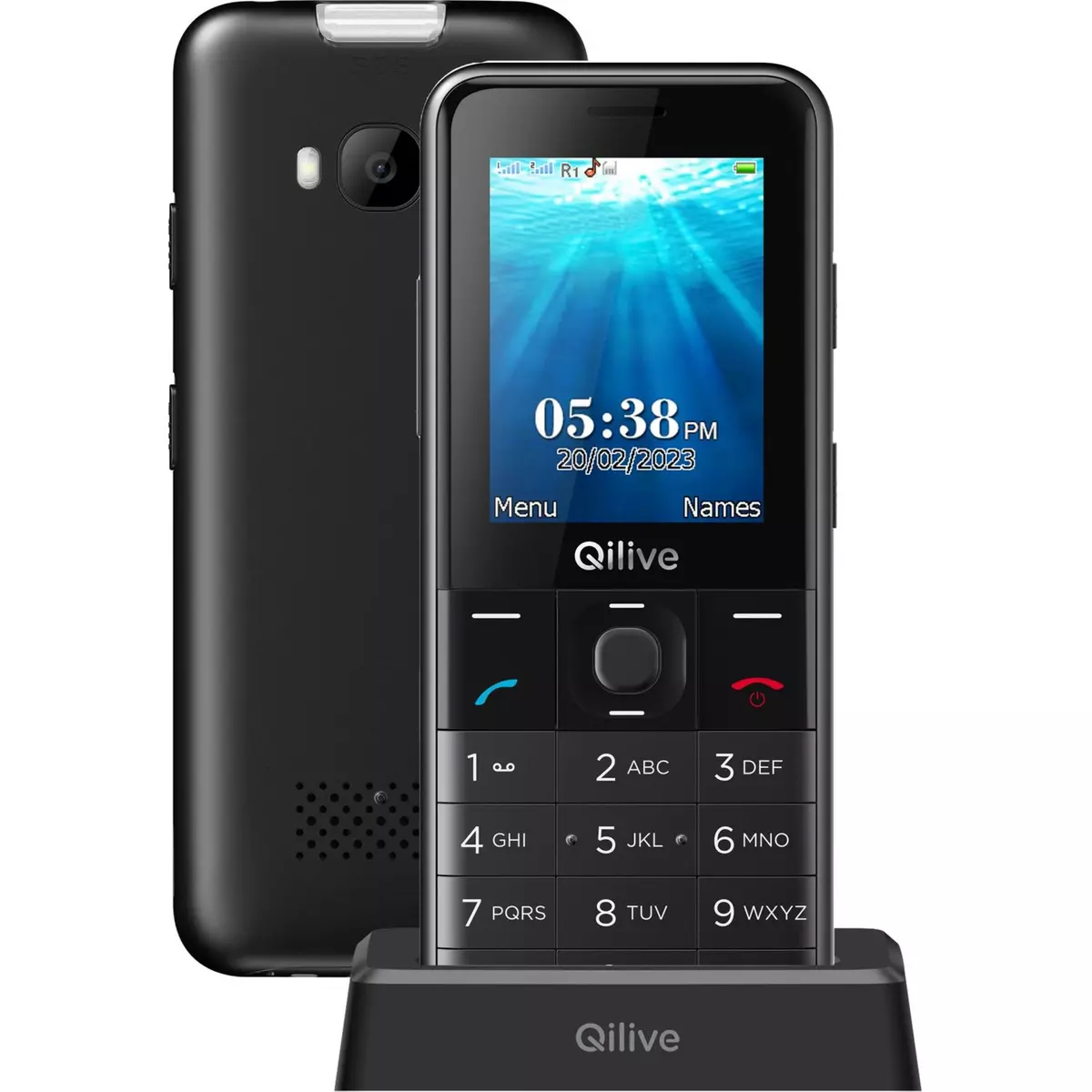 QILIVE Senior phone 2.4P - Noir