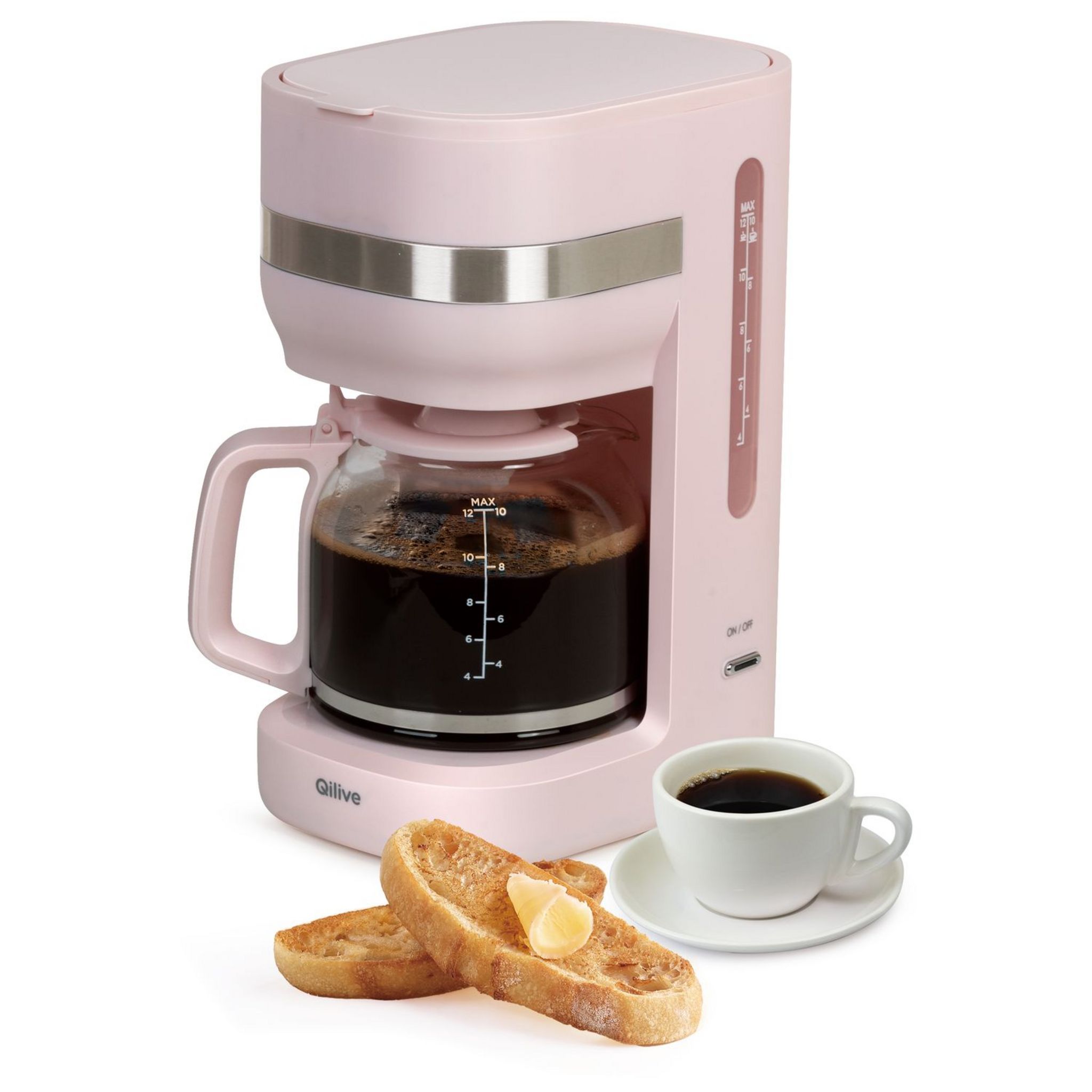 QILIVE Cafetière filtre Q.5611 - Rose